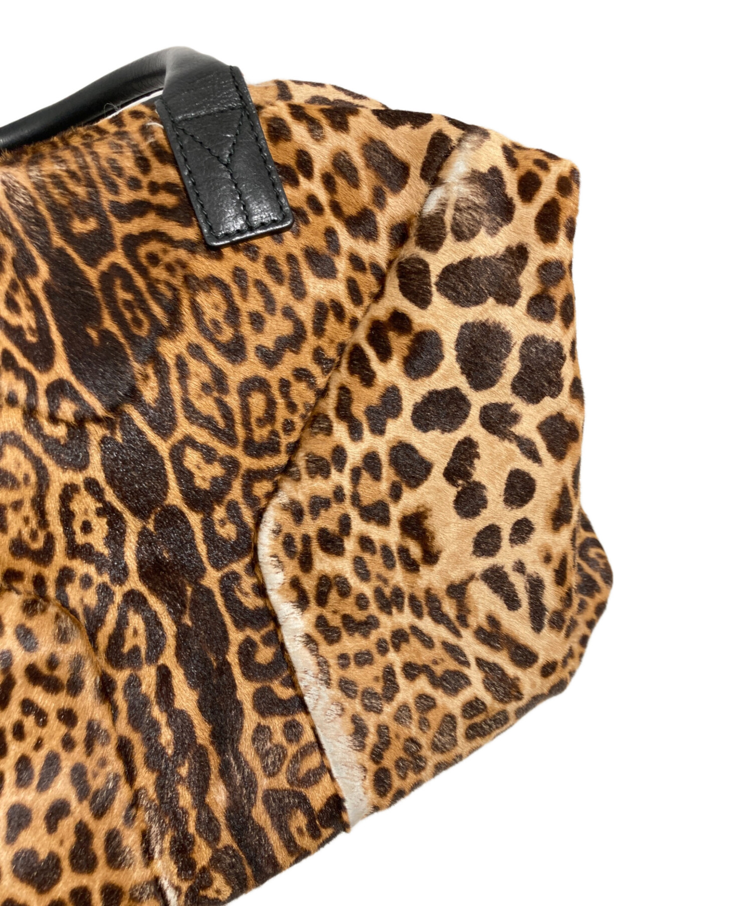 YVES SAINT LAURENT ボストンバッグ レオパード柄 中古・古着通販】Yves Saint Laurent (イヴサンローラン) レオパード