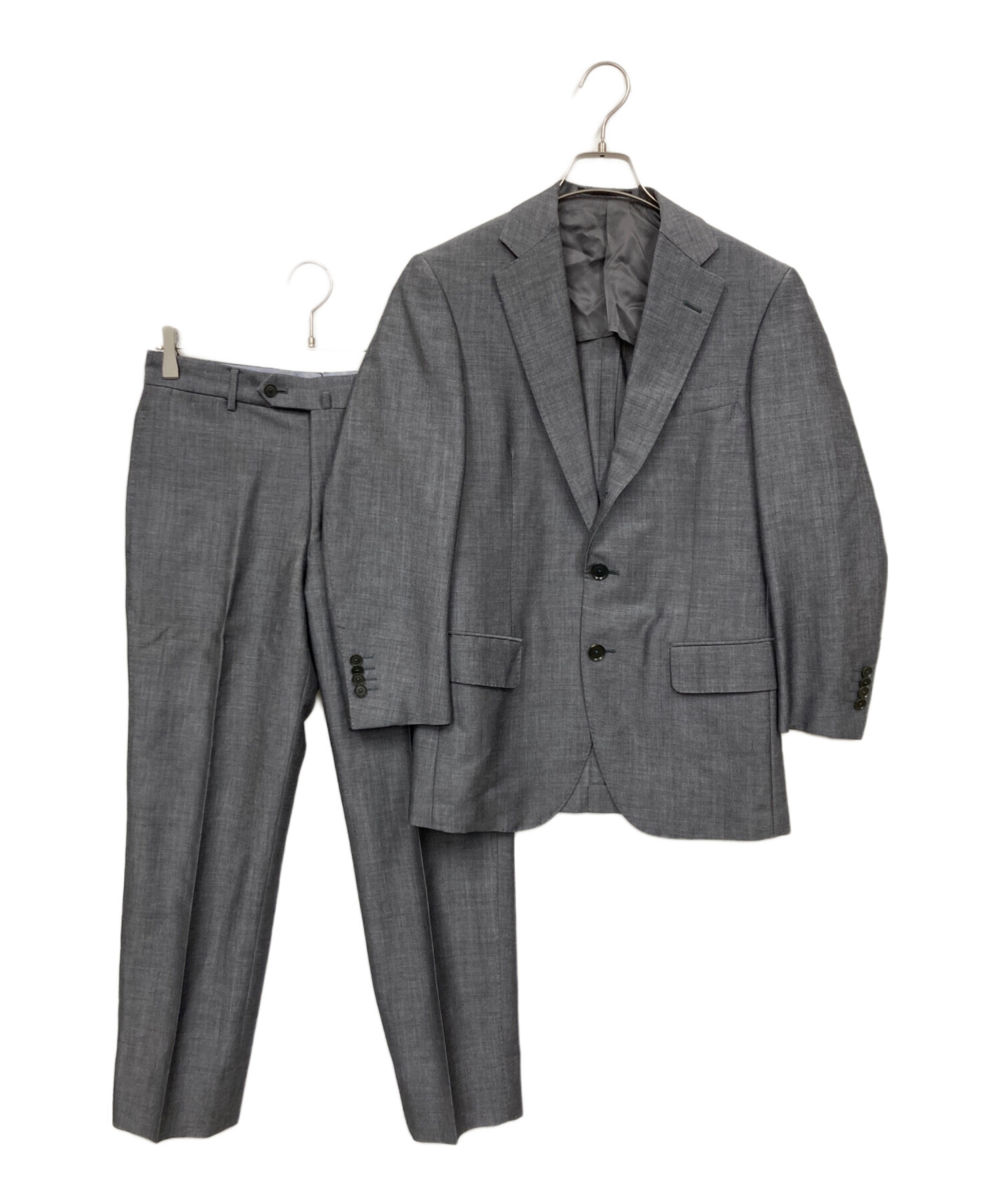 TOMORROWLAND グレーセットアップ44 中古・古着通販】TOMORROW LAND (トゥモローランド) セットアップ