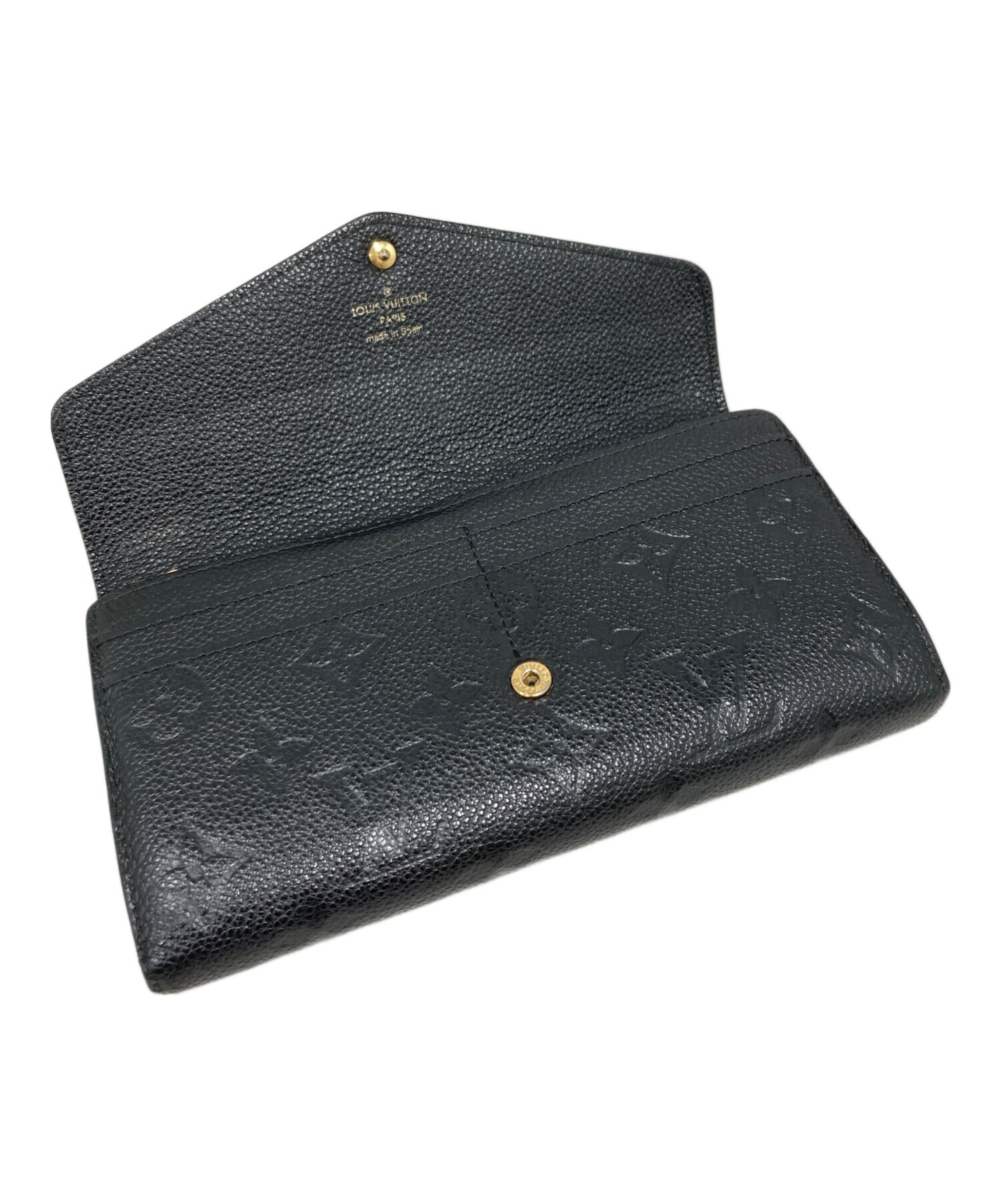 中古・古着通販】LOUIS VUITTON (ルイ ヴィトン) 長財布 ブラック