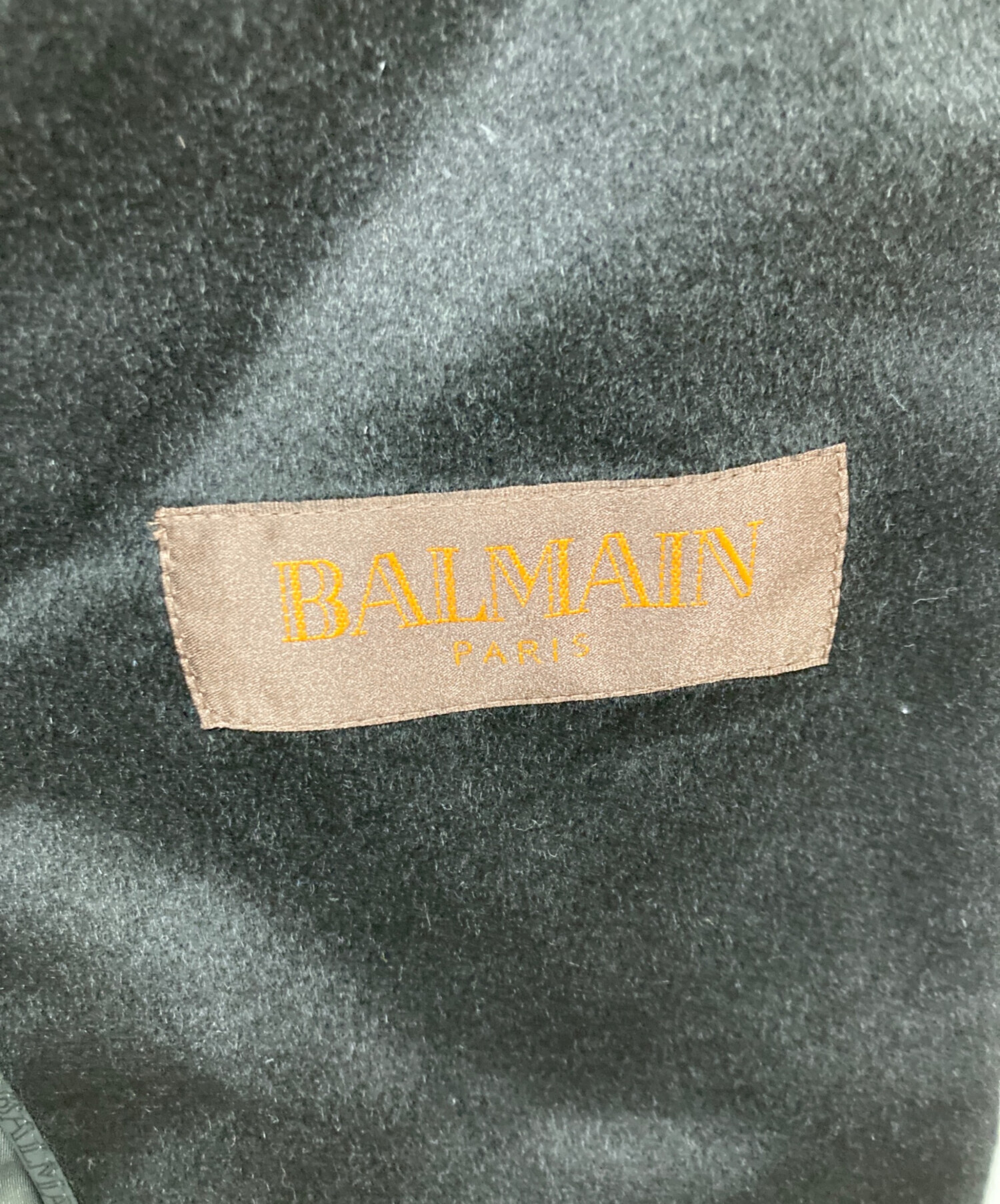 中古・古着通販】BALMAIN (バルマン) カシミヤコート ブラック サイズ