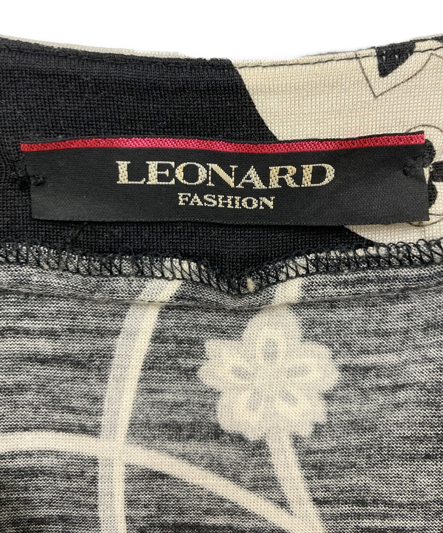 中古・古着通販】LEONARD (レオナール) ワンピース ブラック サイズ:L