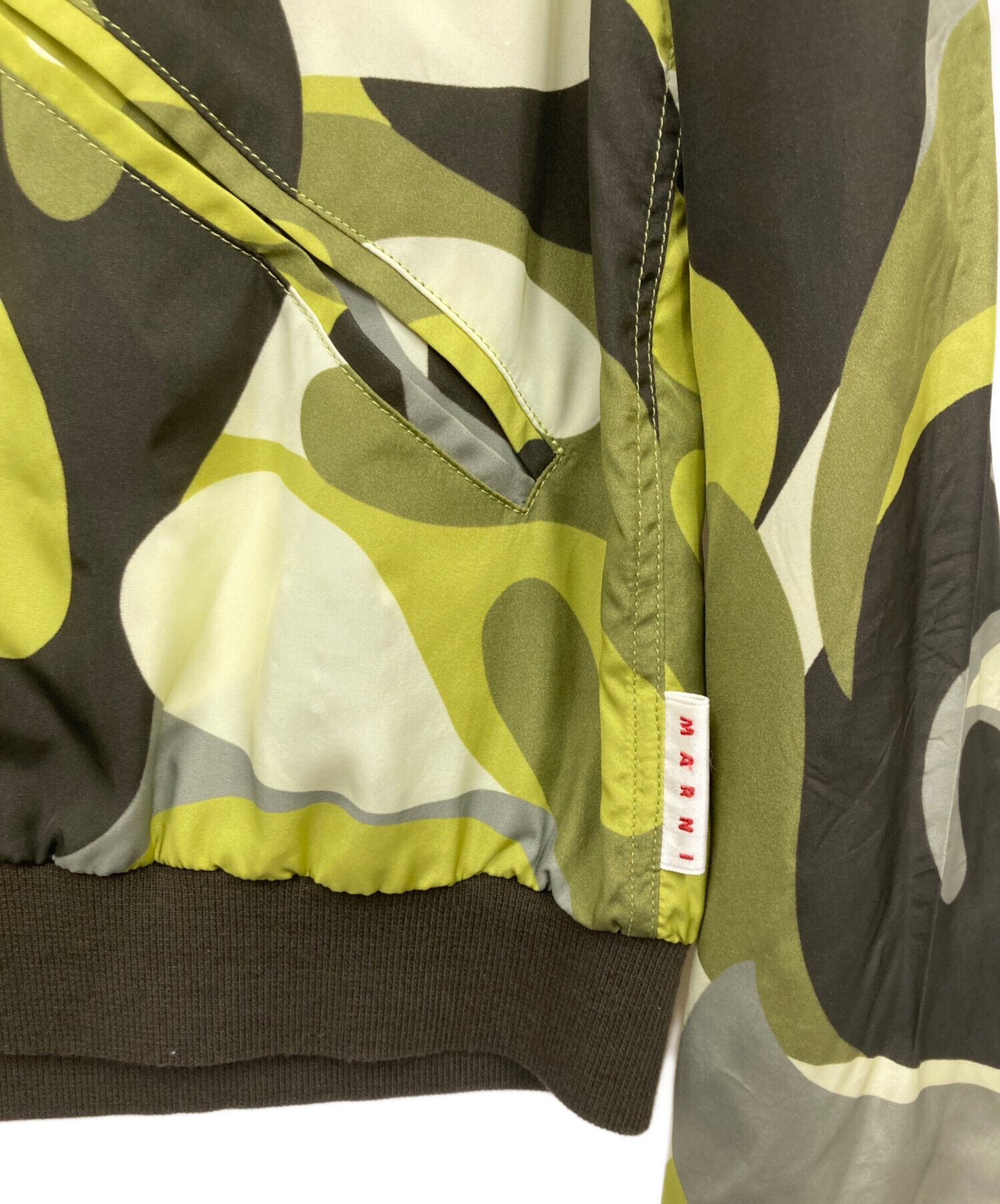 中古・古着通販】MARNI (マルニ) 総柄オープンカラーシャツ グリーン