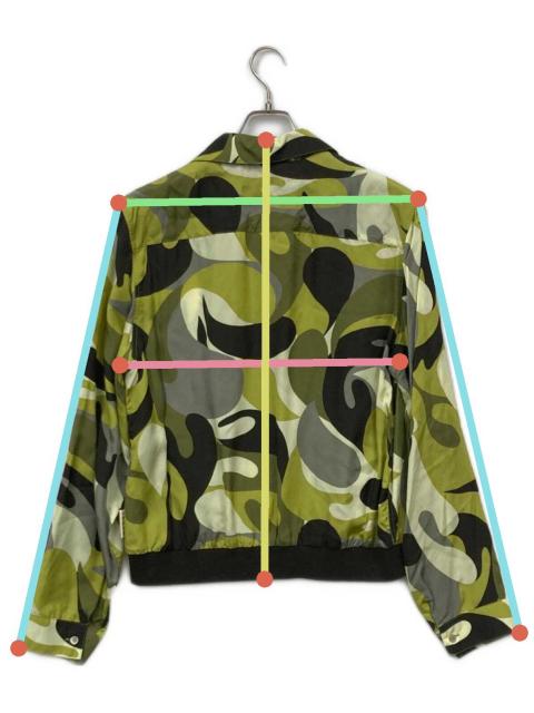 【中古】マルニ MARNI 20SS オープンカラーシャツジャケット 長袖 36 オリーブ 緑 国内正規 レディース 中古・古着通販】MARNI (マルニ) 総柄オープンカラーシャツ グリーン