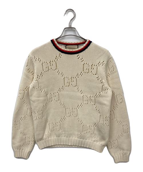 中古・古着通販】GUCCI (グッチ) ニット ベージュ サイズ:XS｜ブランド