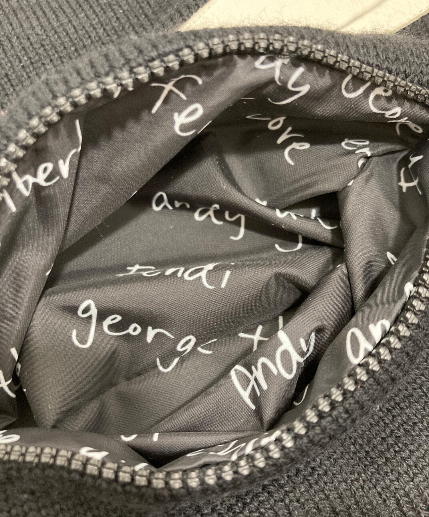 中古・古着通販】FENDI (フェンディ) モンスターマフラー ブラック