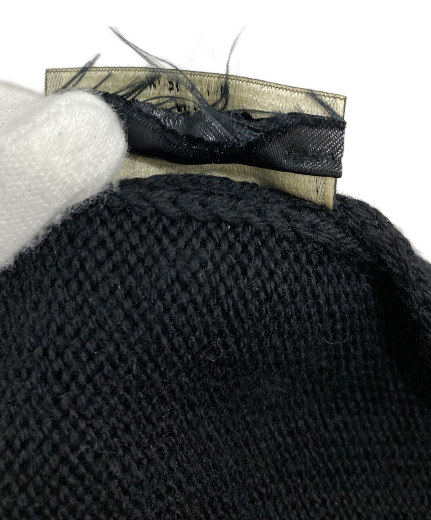 中古・古着通販】FENDI (フェンディ) モンスターマフラー ブラック