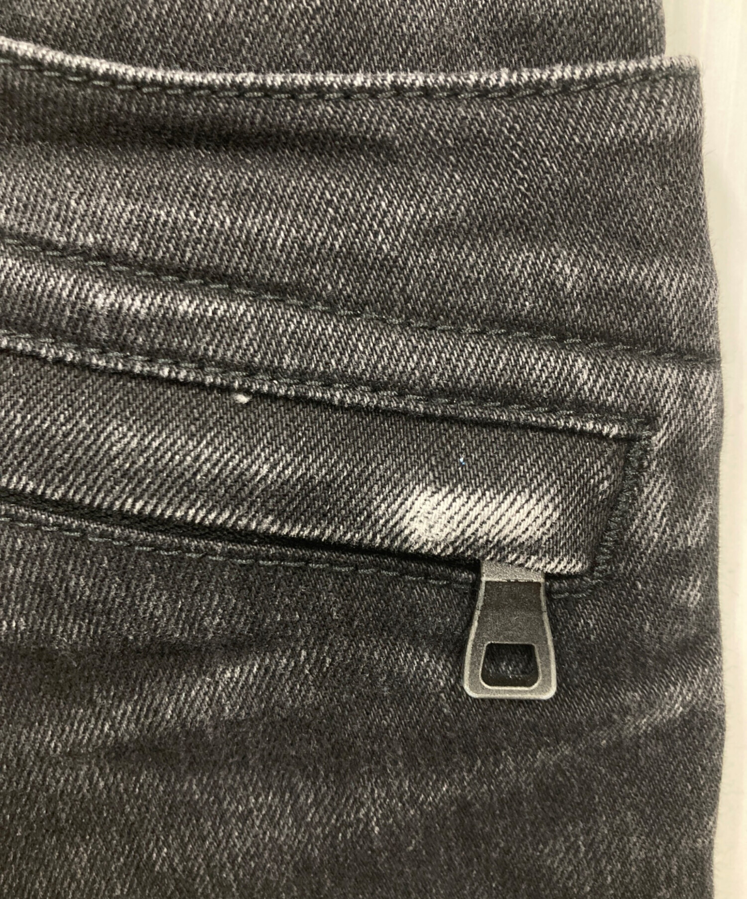 中古・古着通販】BALMAIN (バルマン) バイカーデニム ブラック サイズ