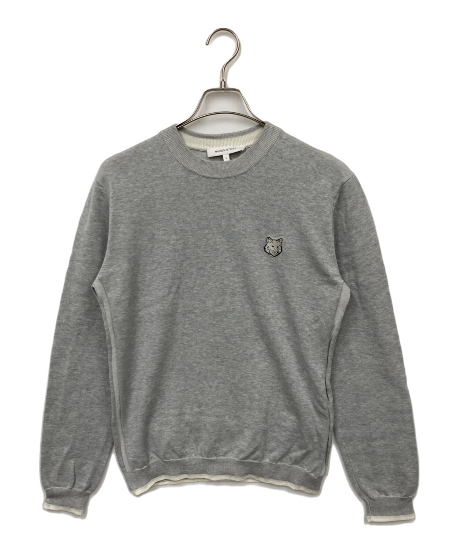 中古・古着通販】maison kitsune (メゾンキツネ) ニット グレー サイズ
