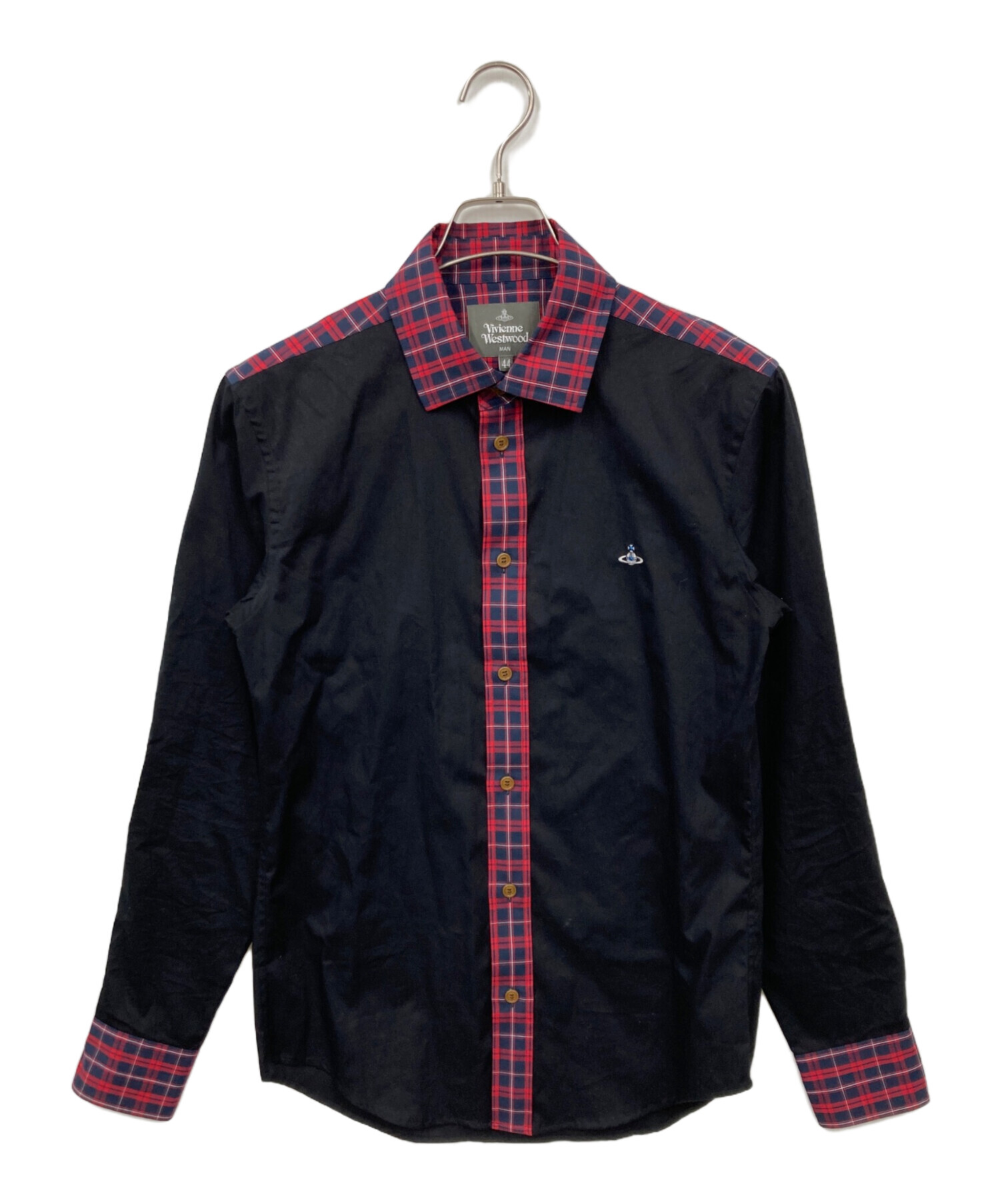 u*c様 【掘り出し物40年物】Vivienne Westwood 黒 長袖シャ 中古・古着通販】Vivienne Westwood (ヴィヴィアンウエストウッド