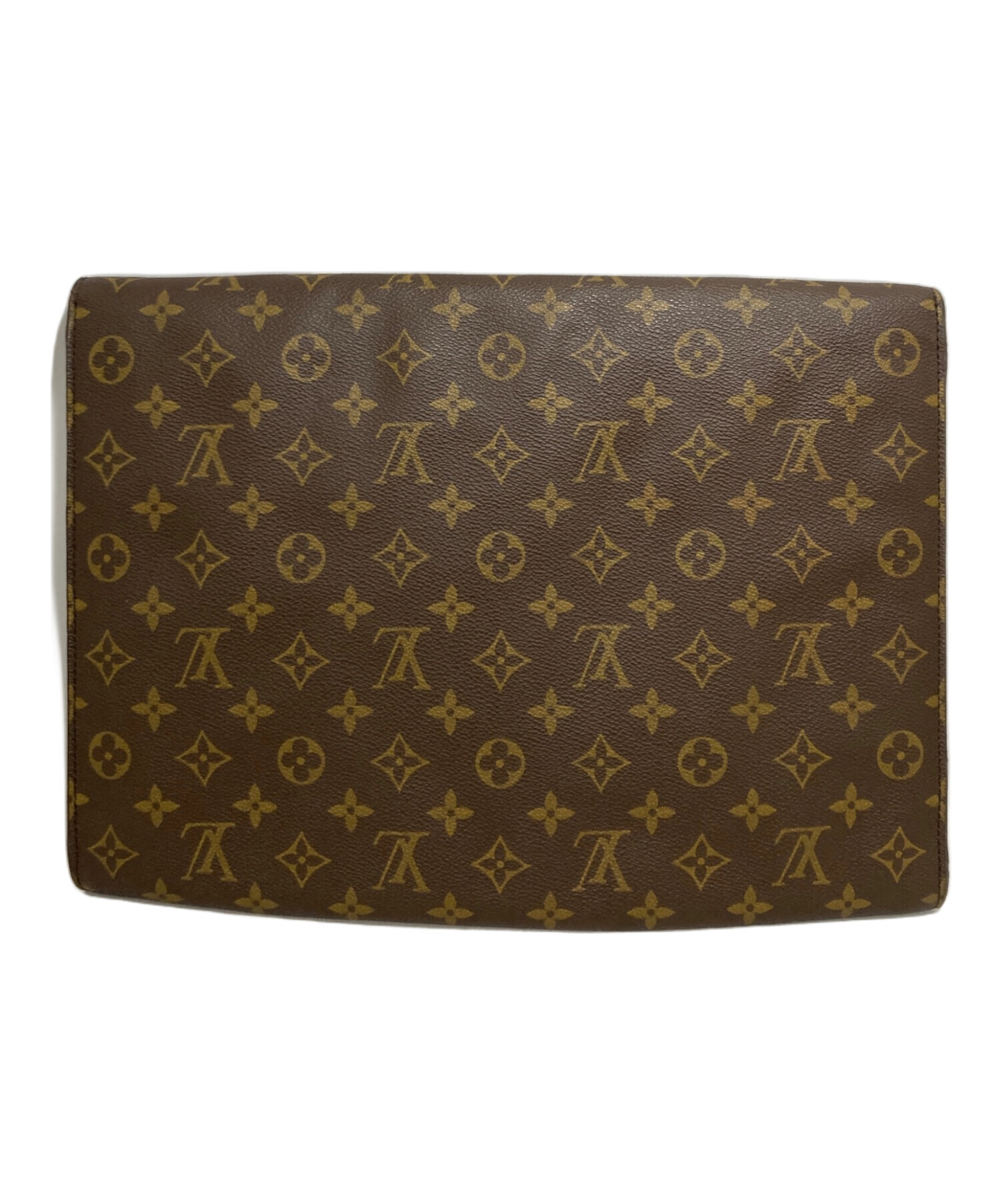 LOUIS VUITTON ブラウン クラッチバッグ 中古・古着通販】LOUIS VUITTON (ルイ ヴィトン) クラッチバッグ
