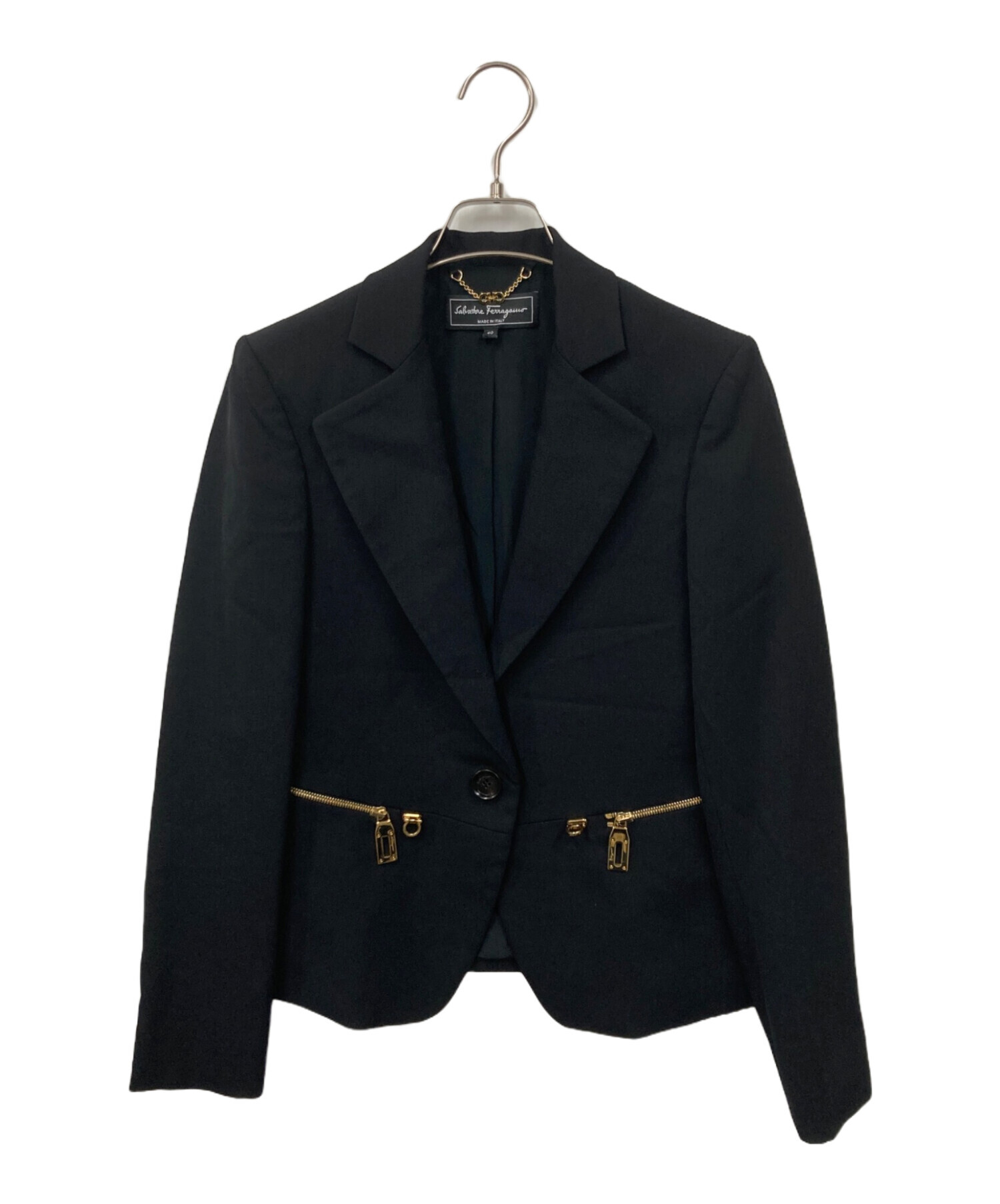 サルヴァトーレフェラガモ テーラードジャケット 46 Ferragamo 中古・古着通販】Salvatore Ferragamo (サルヴァトーレ フェラガモ