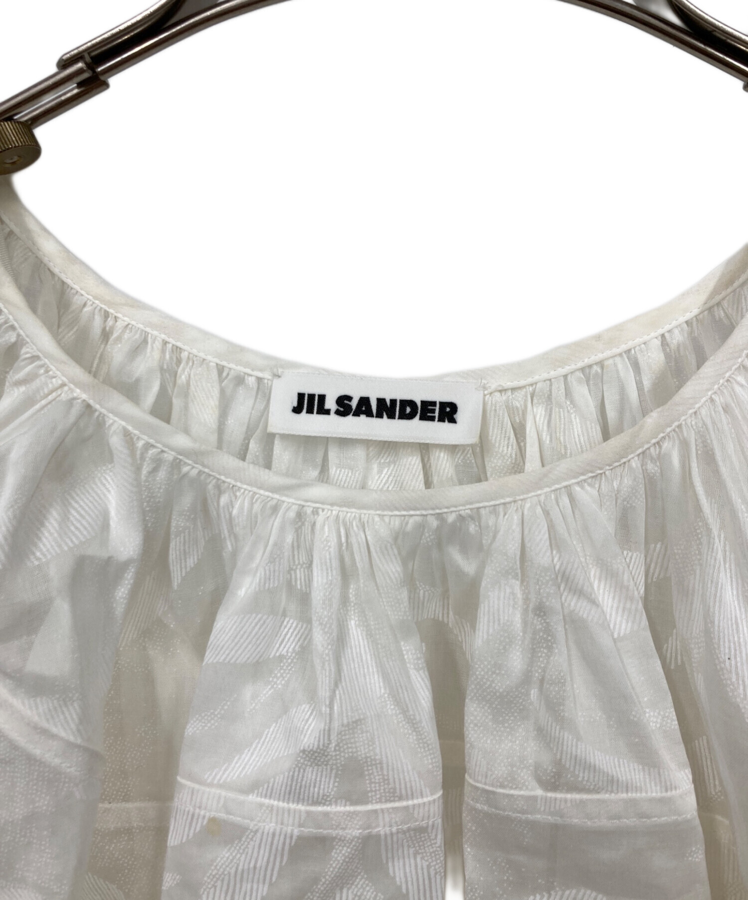中古・古着通販】JIL SANDER (ジルサンダー) ブラウス ホワイト サイズ