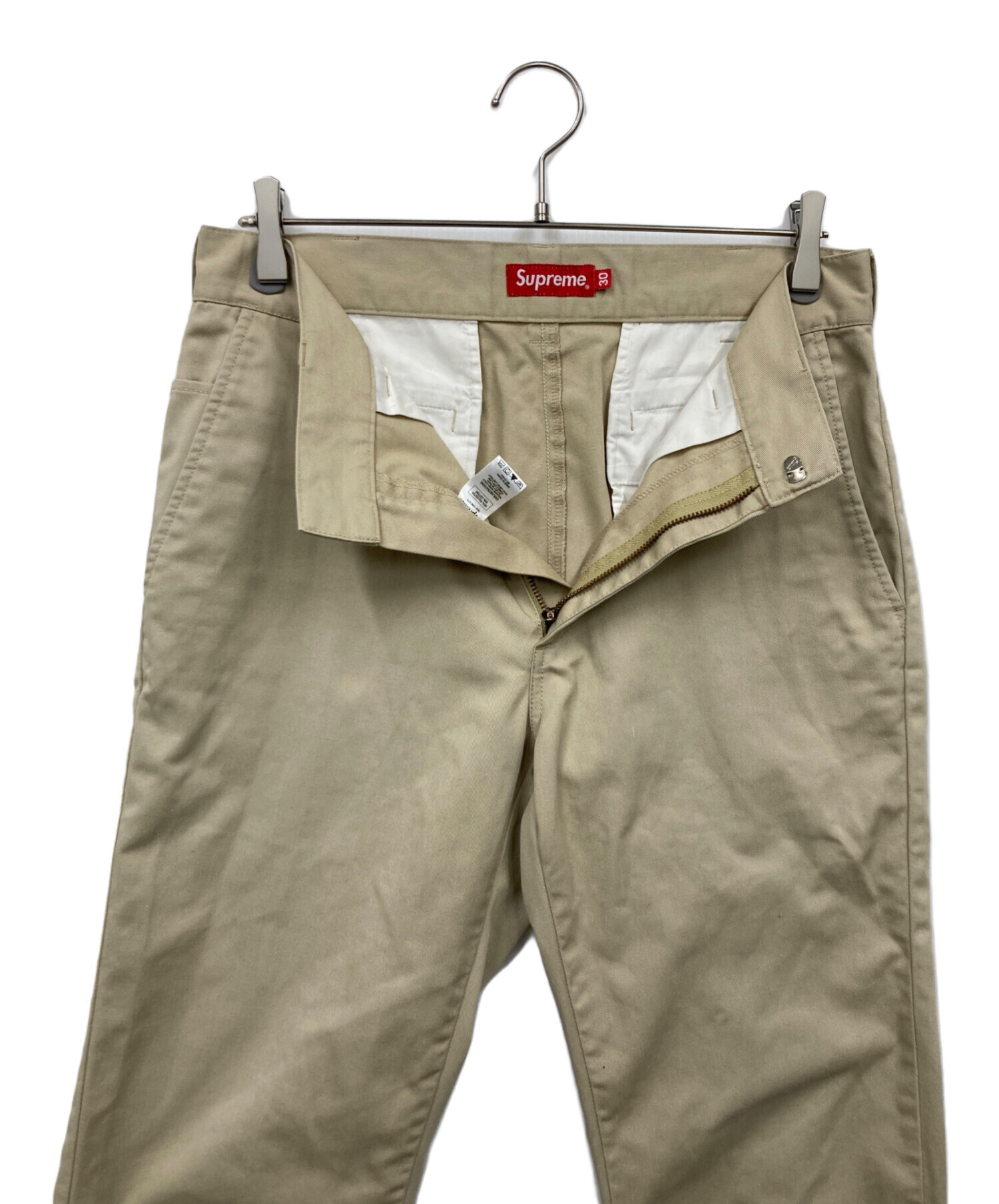 中古・古着通販】Supreme (シュプリーム) チノパン ベージュ サイズ:30