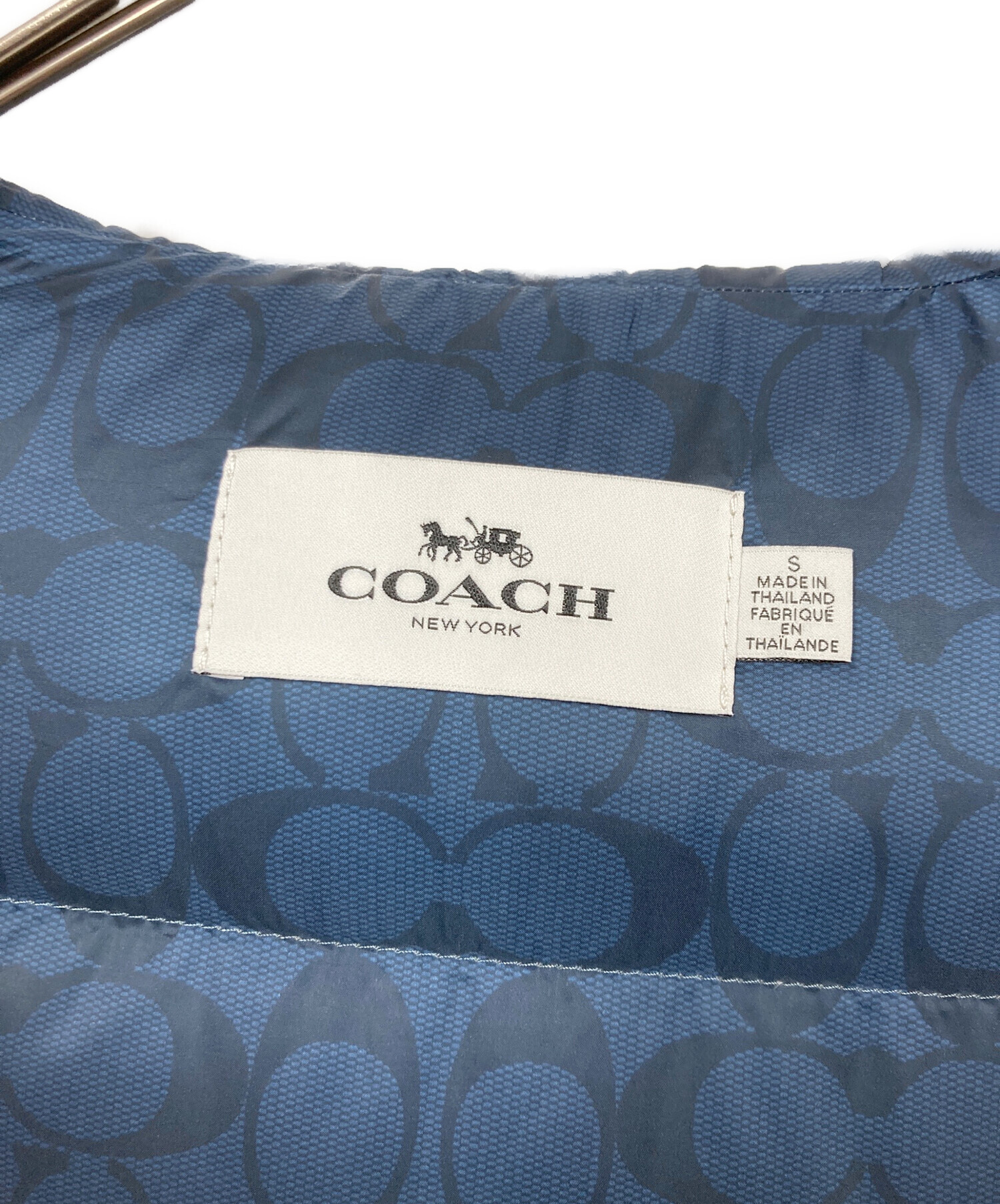 中古・古着通販】COACH (コーチ) ダウンモッズコート ブラック サイズ