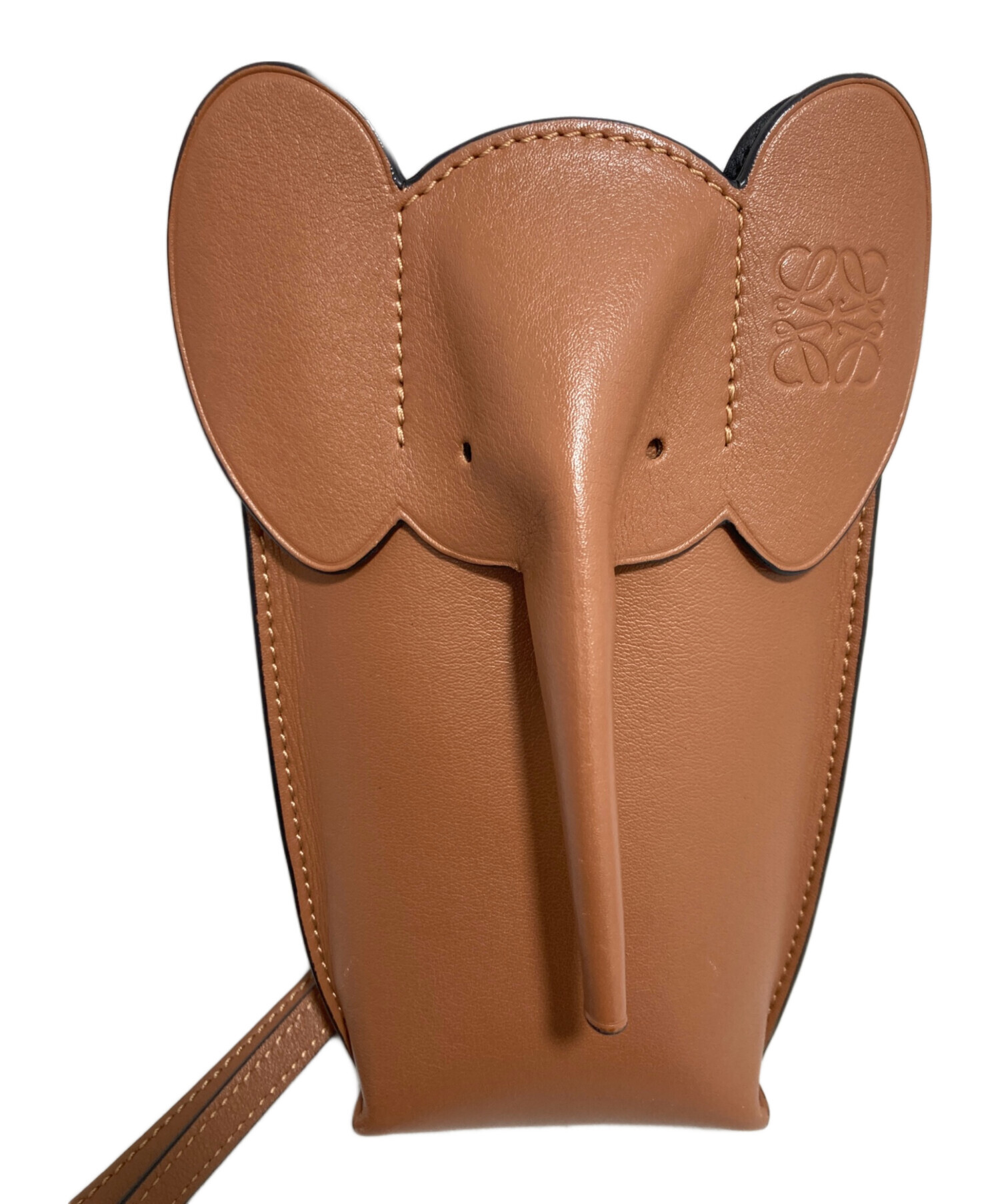 中古・古着通販】LOEWE (ロエベ) エレファントポケット ブラウン 