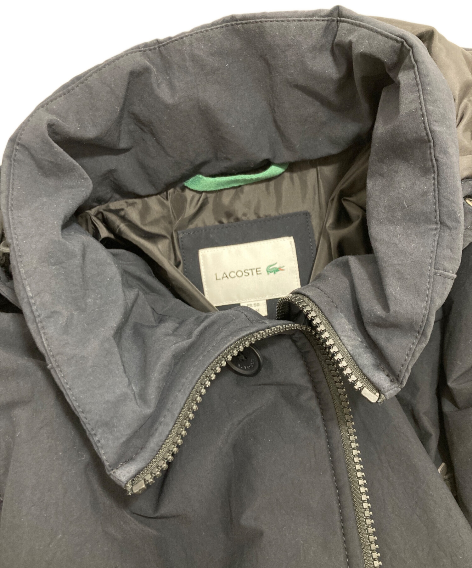 中古・古着通販】LACOSTE (ラコステ) 中綿ジャケット ネイビー サイズ