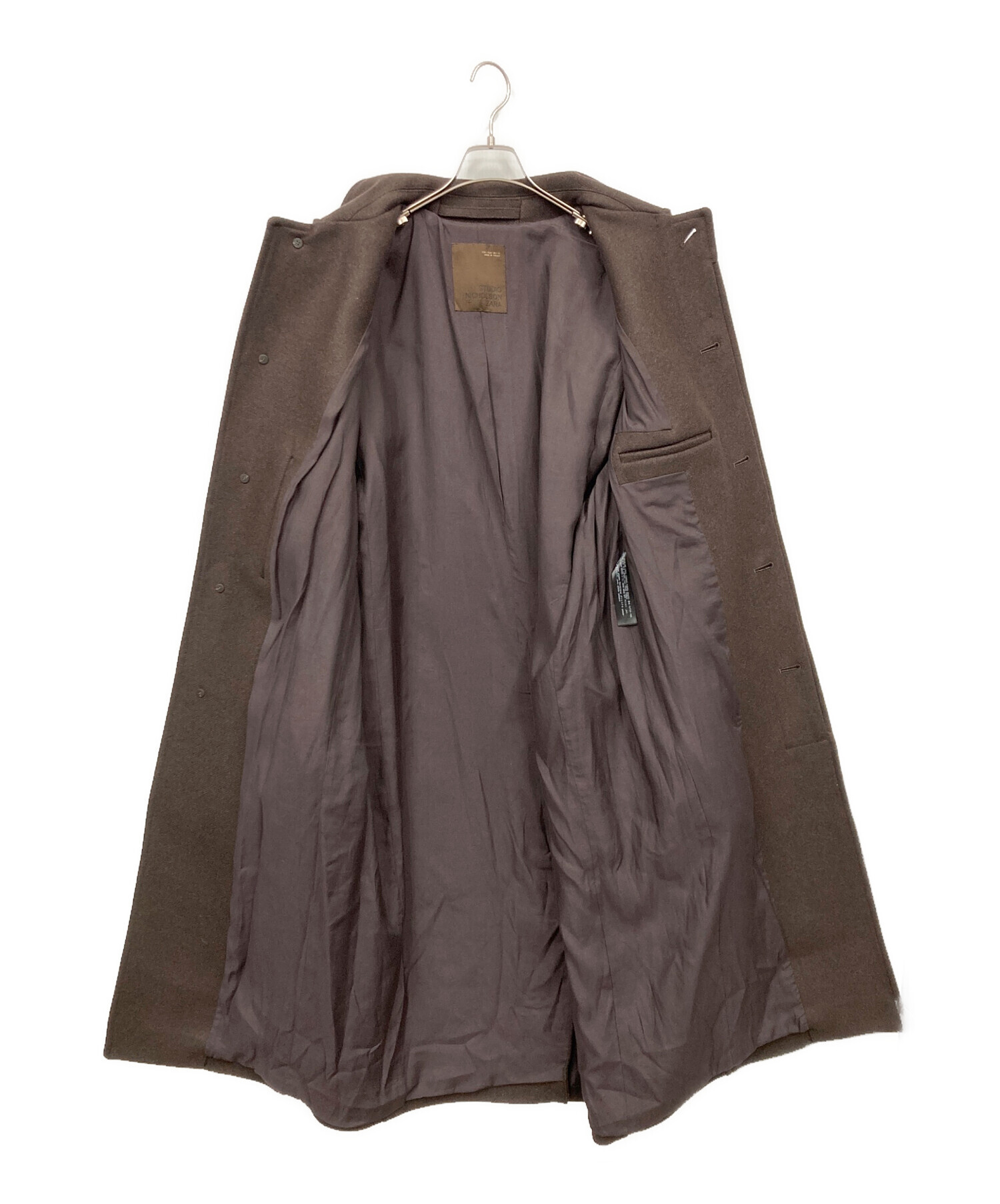 STUDIO NICHOLSON ZARA ステンカラーコート ダークブラウン 新品】ZARA スタジオニコルソン コラボ ロングコート スタジオ