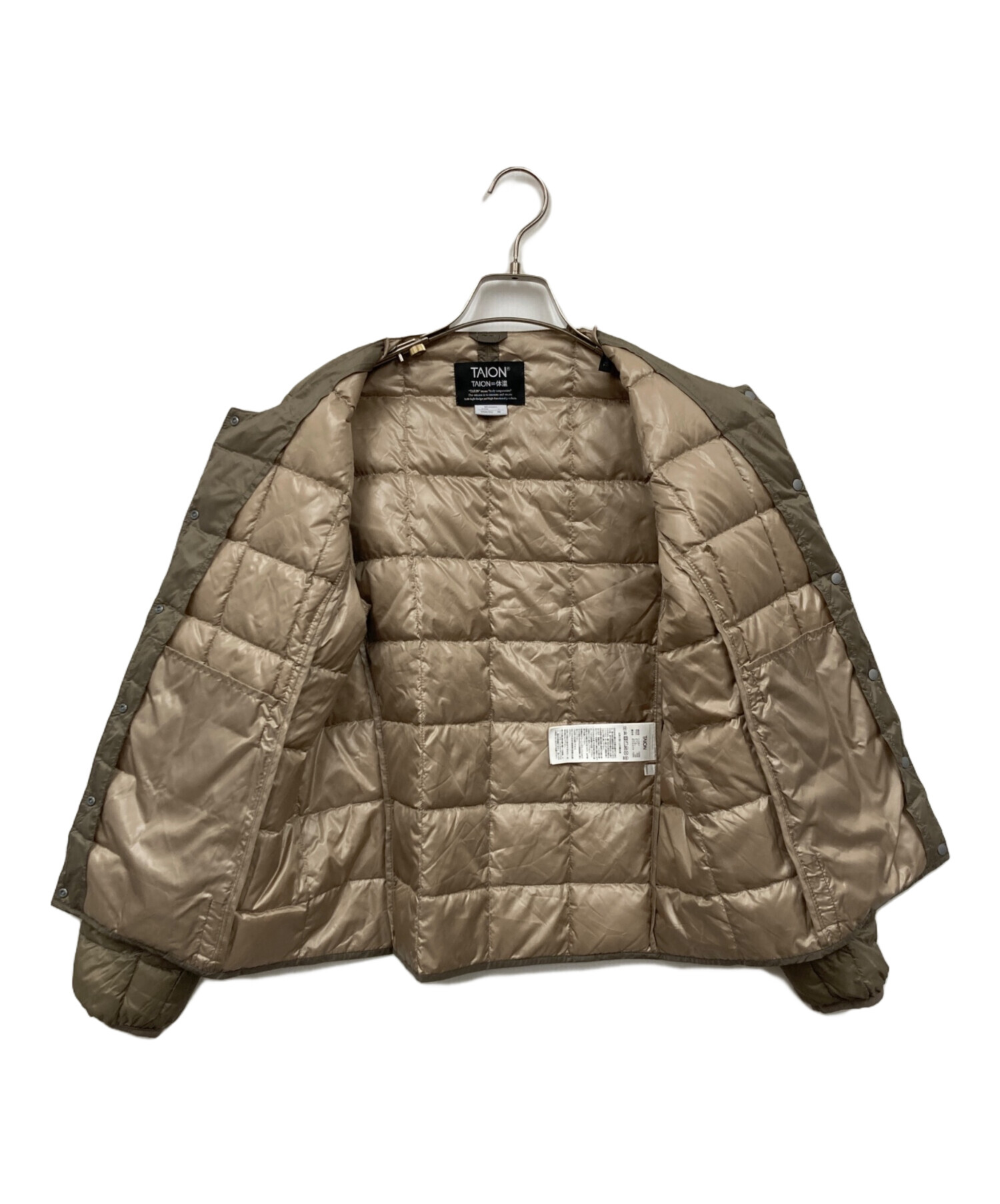 中古・古着通販】TAION (タイオン) ダウンジャケット ベージュ サイズ