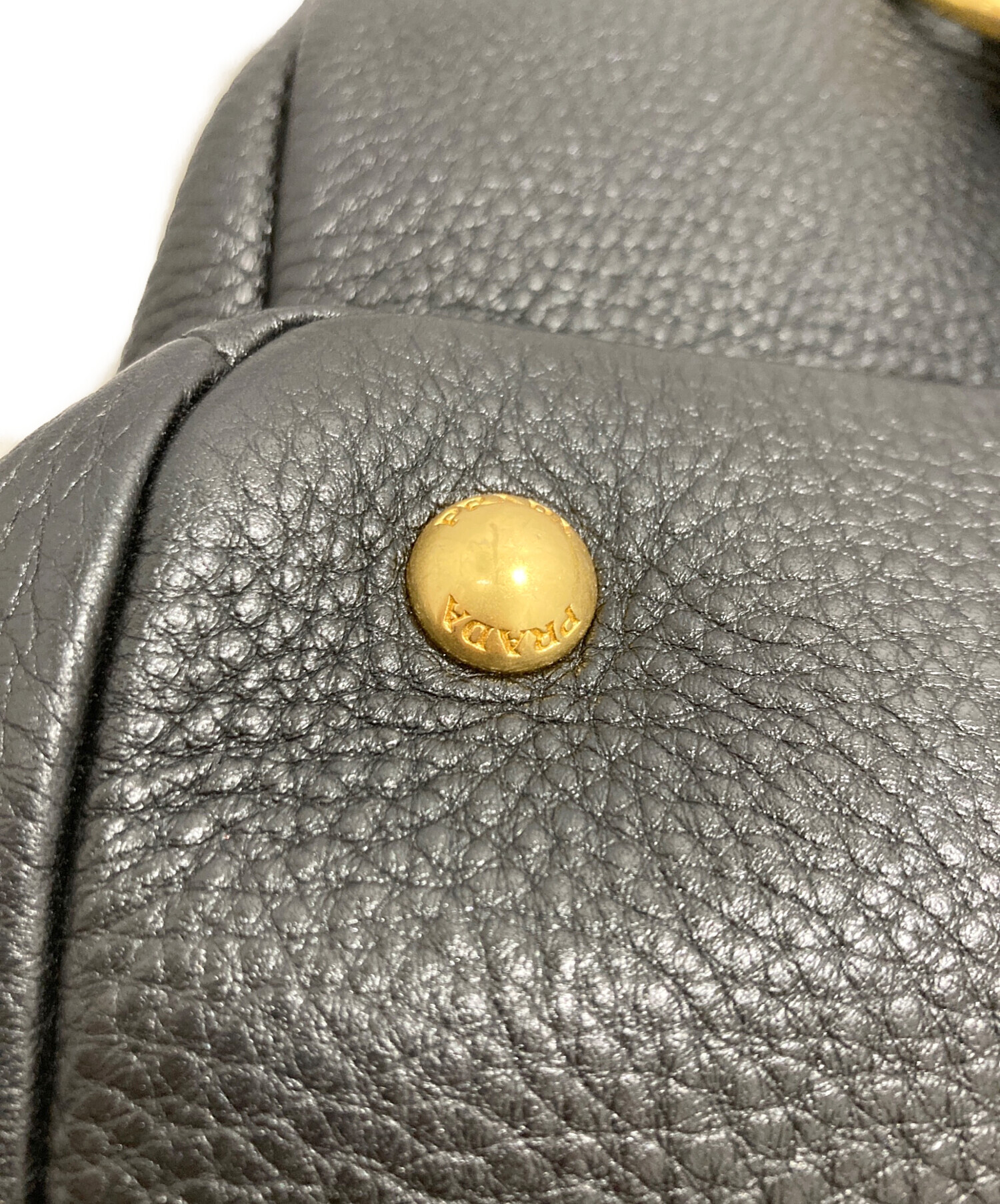 プラダ 2WAYハンド  BN2887【Aランク】【中古】 プラダ2WAY 白/ベージュ ゴールド金具 レディース キャンバス