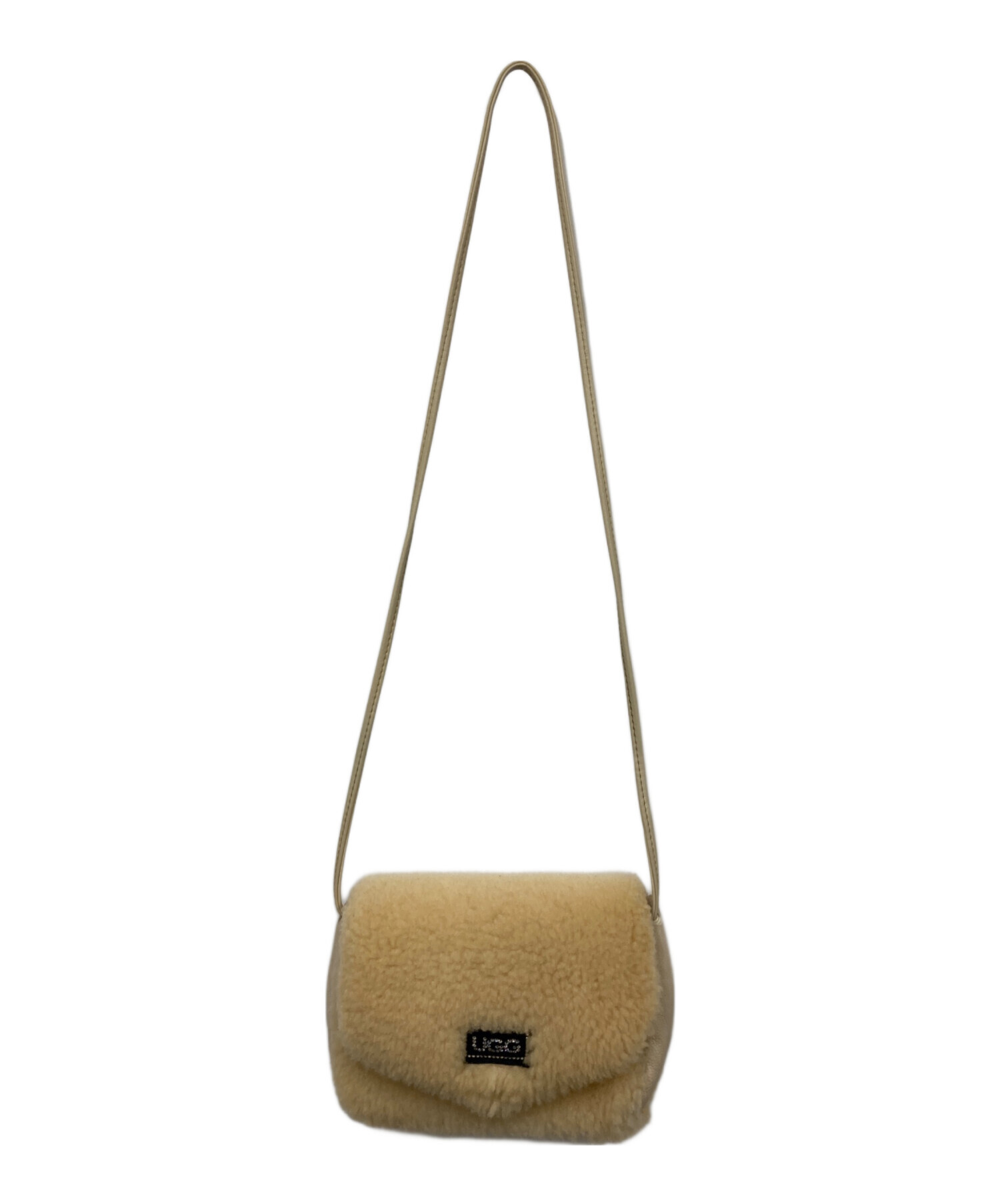 uggムートンショルダーバッグ 中古・古着通販】UGG (アグ) ムートンショルダーバッグ ベージュ