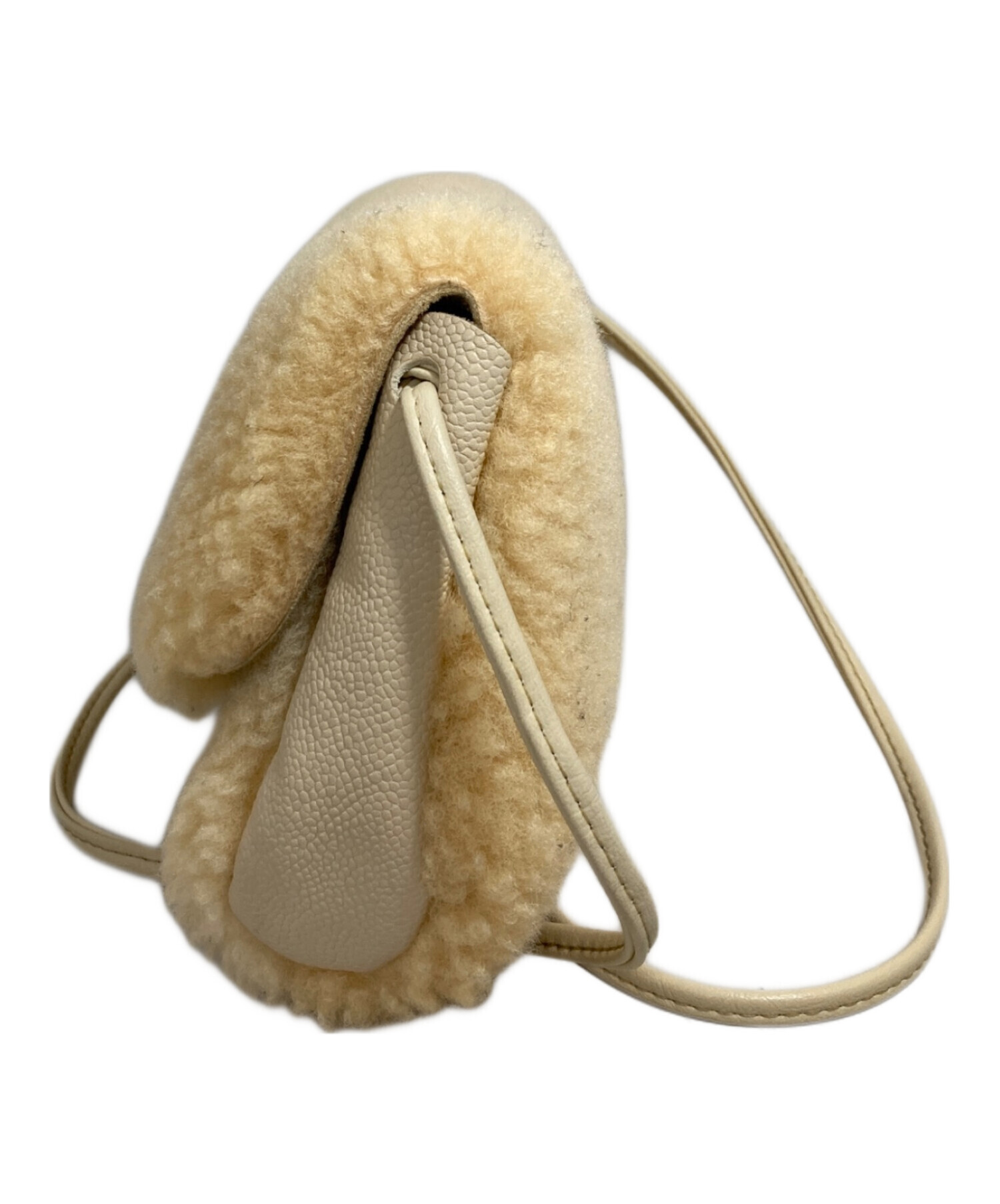 中古・古着通販】UGG (アグ) ムートンショルダーバッグ ベージュ
