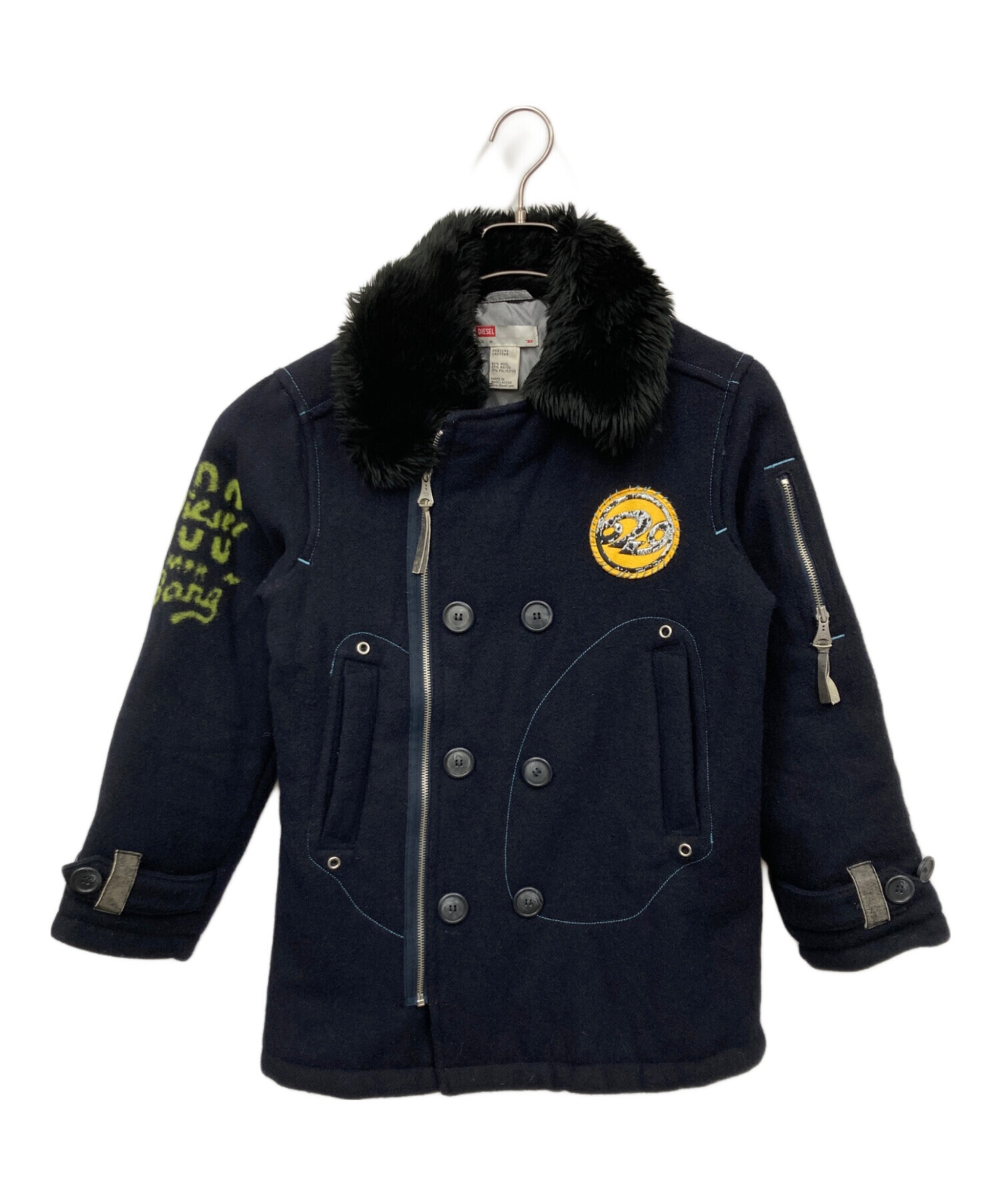 中古・古着通販】DIESEL (ディーゼル) ブルゾン ネイビー サイズ:M