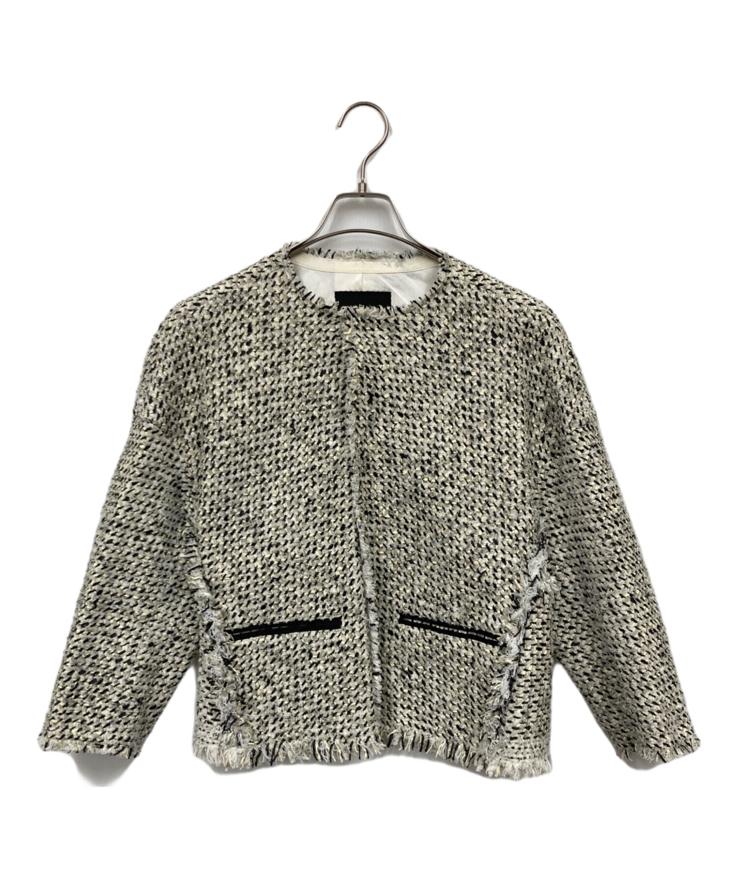 新品未使用Drawerドゥロワージャケット 中古・古着通販】DRAWER (ドゥロワー) ジャケット ホワイト サイズ:36