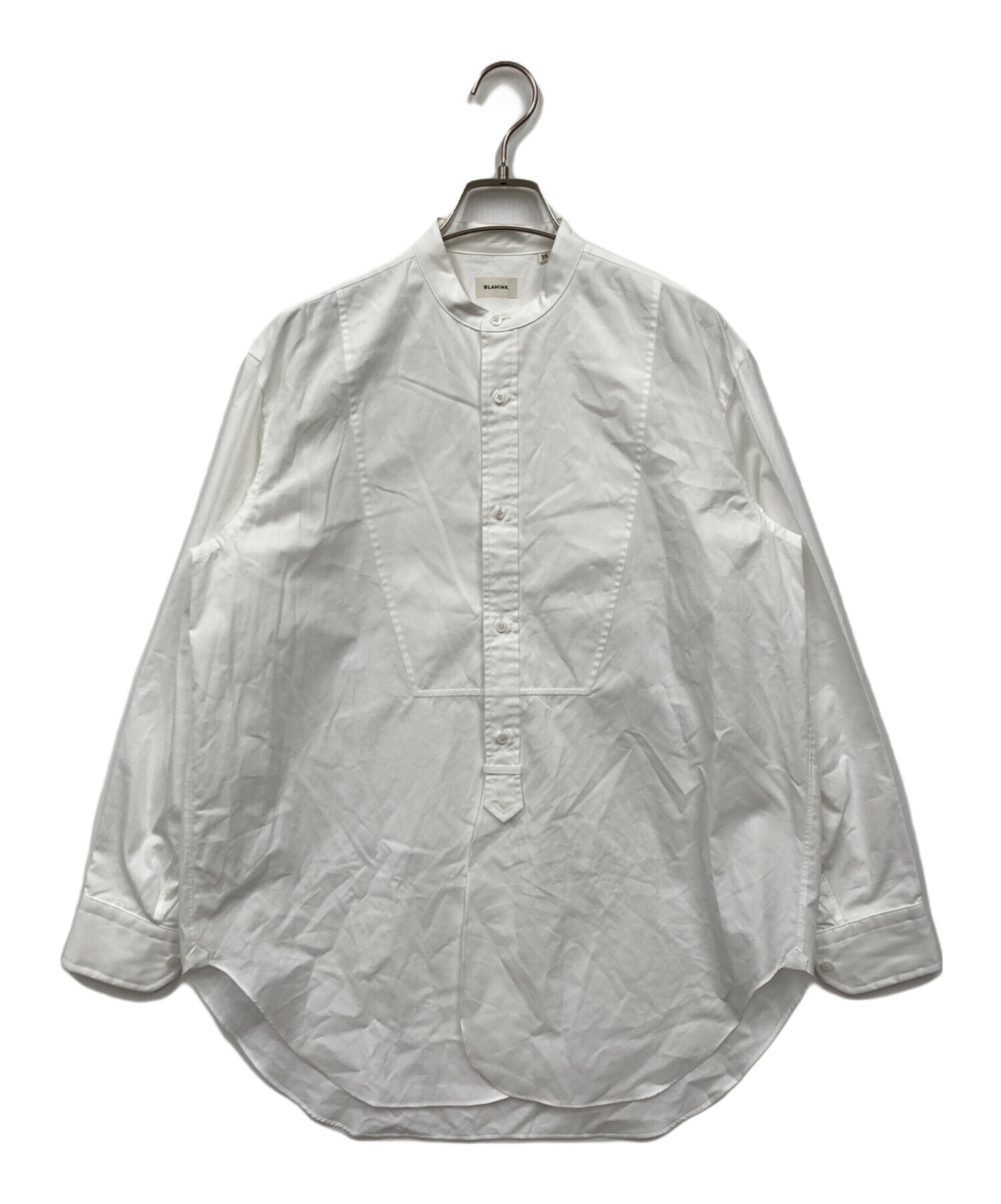 中古・古着通販】BLAMINK (ブラミンク) コットン バンドカラーシャツ