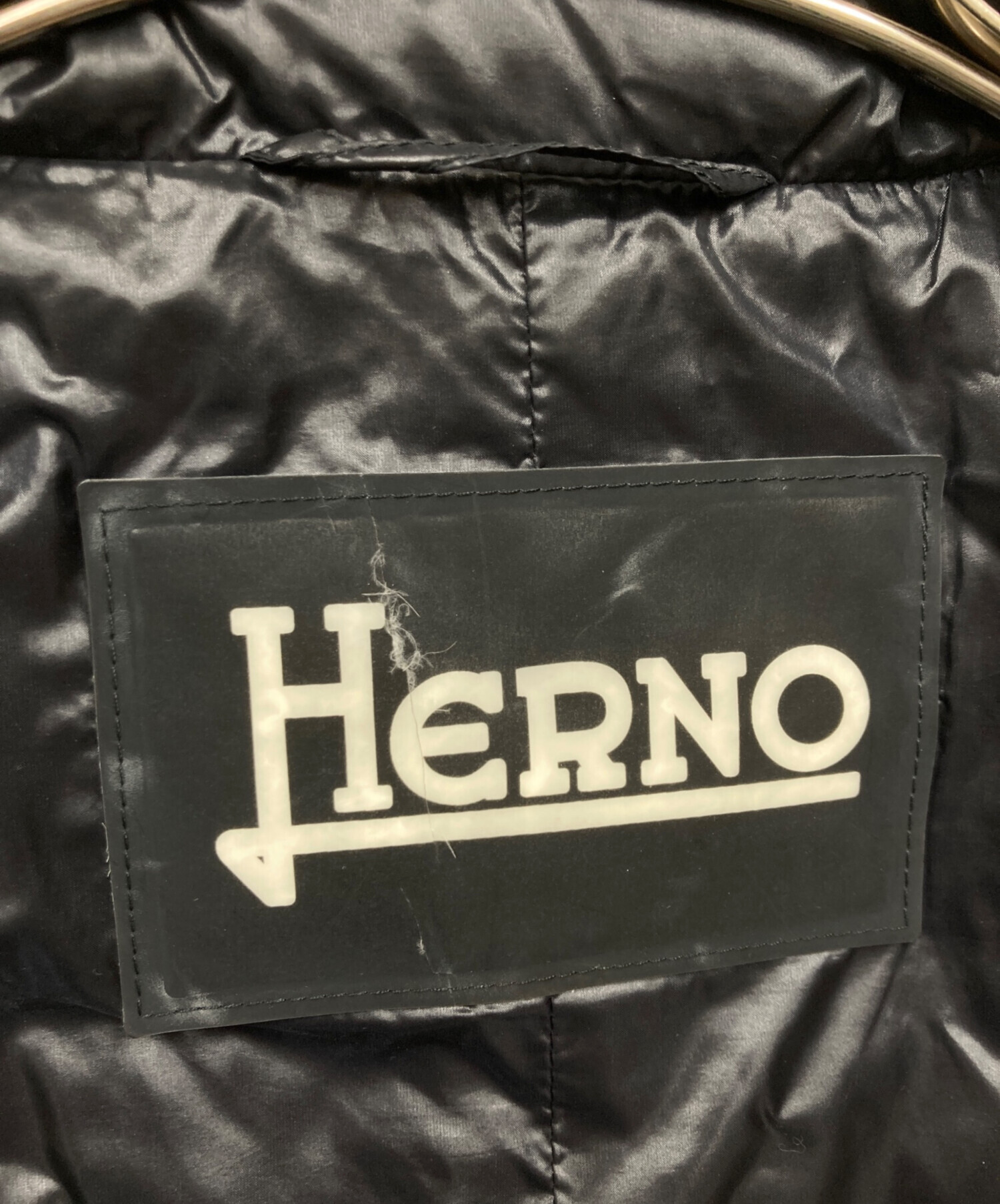 中古・古着通販】HERNO (ヘルノ) ダウンベスト ブラック サイズ:40