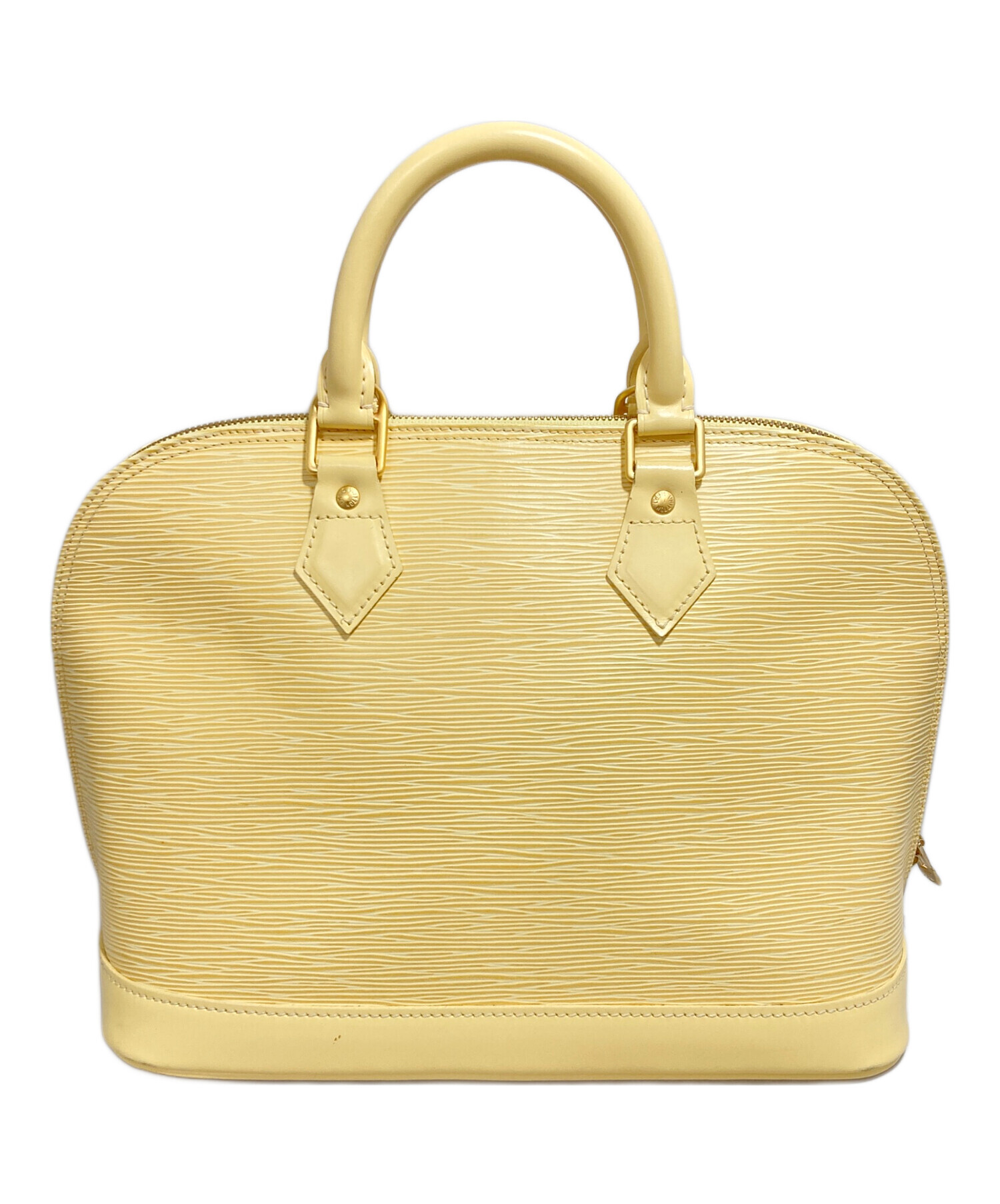 Louis Vuitton イエロー 円筒型 ハンドバッグ 中古・古着通販】LOUIS VUITTON (ルイ ヴィトン) ハンドバッグ