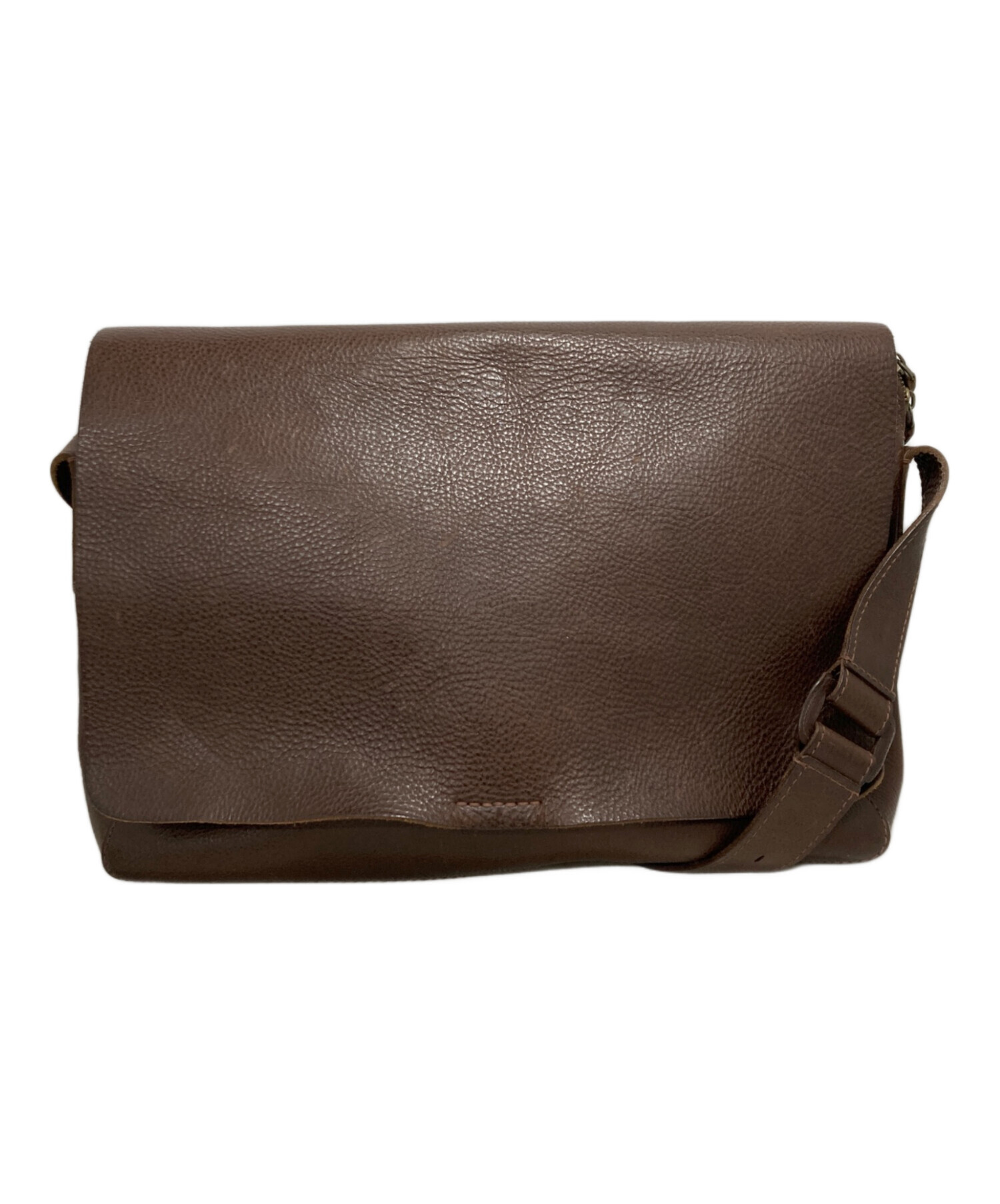 dan genten ショルダーバッグ ブラウン 中古・古着通販】genten (ゲンテン) レザーショルダーバッグ ブラウン