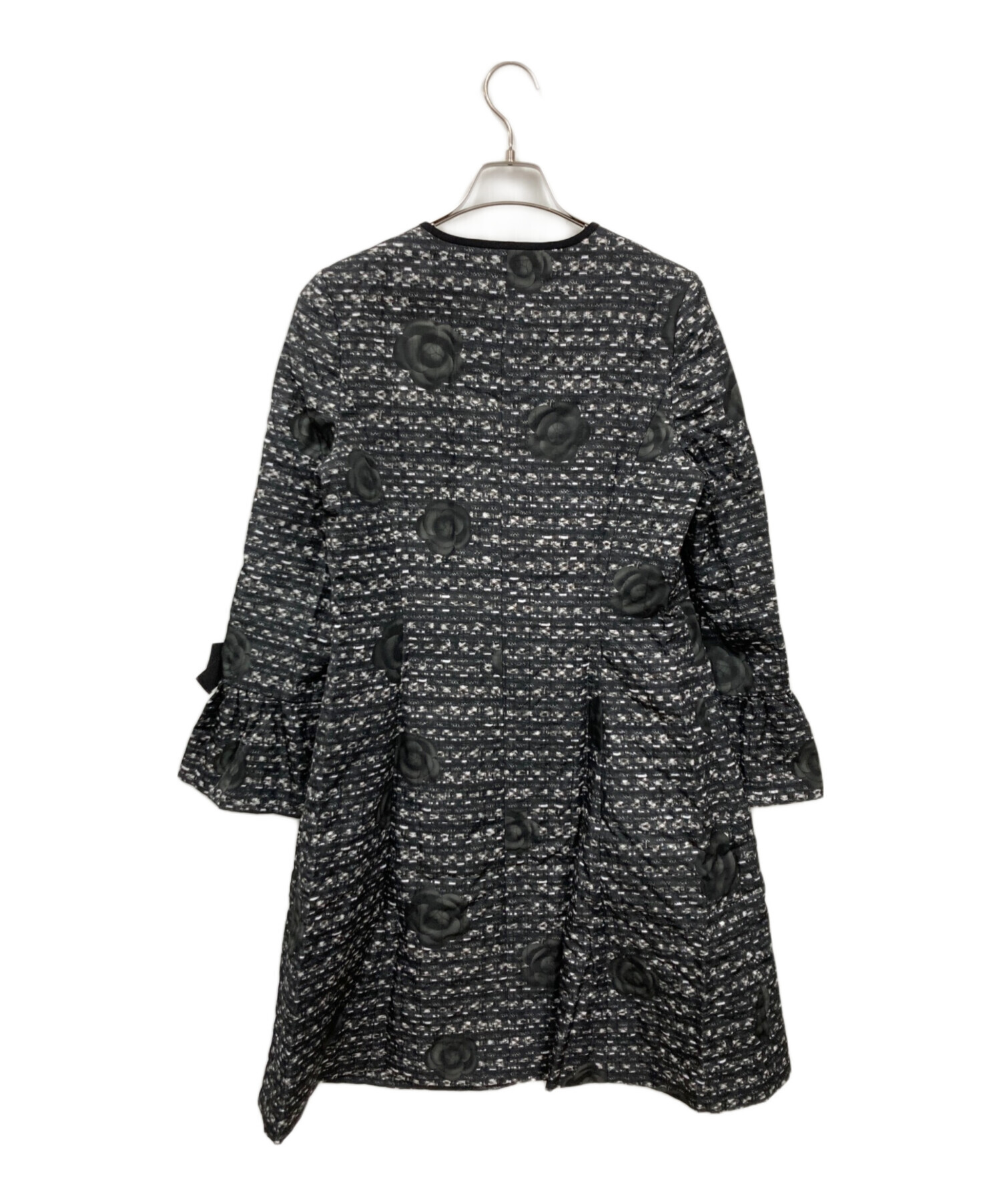 【美品】M'S GRACY ロングコート グレー カメリア 40 リボン 襟 美品】M'S GRACY ロングコート グレー カメリア 40 リボン 襟 【公式通販】