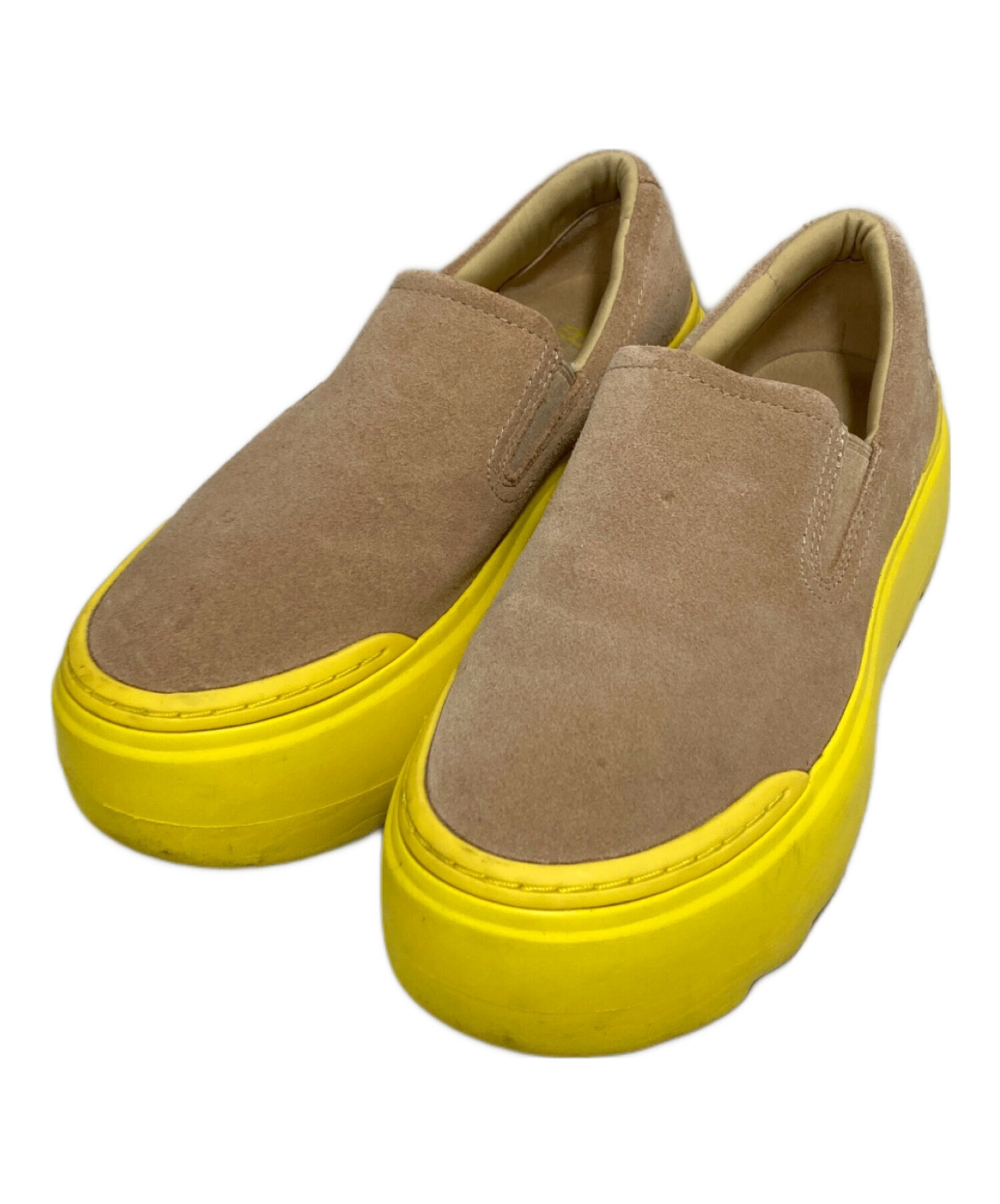 中古・古着通販】ugg (アグ) MARIN MEGA SLIP ON イエロー×ブラウン