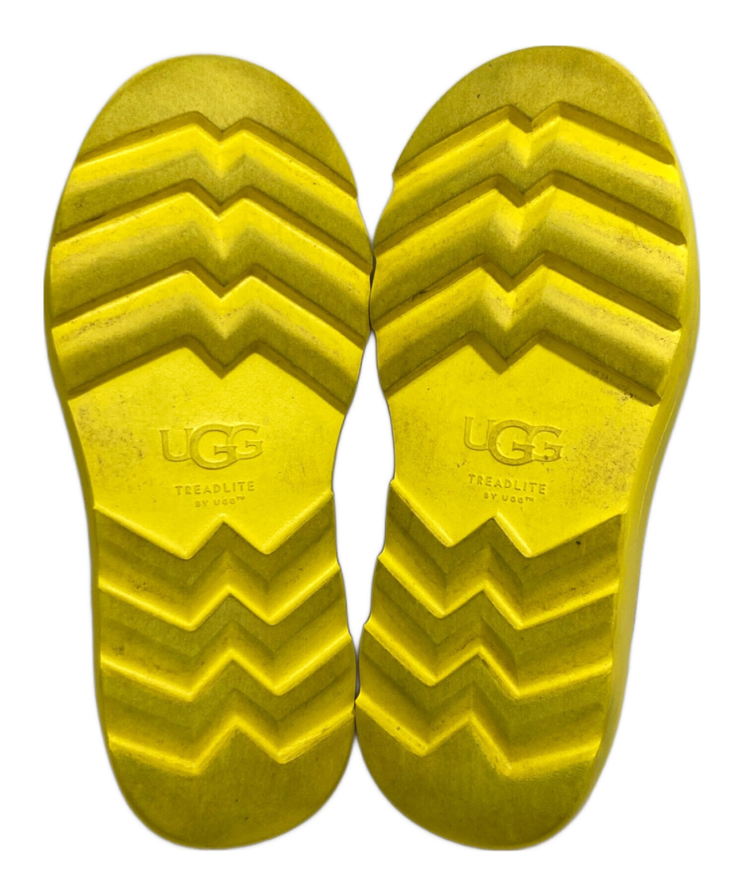 UGG モカシン イエロー　ライムグリーン　新品未使用 中古・古着通販】ugg (アグ) MARIN MEGA SLIP ON イエロー×ブラウン