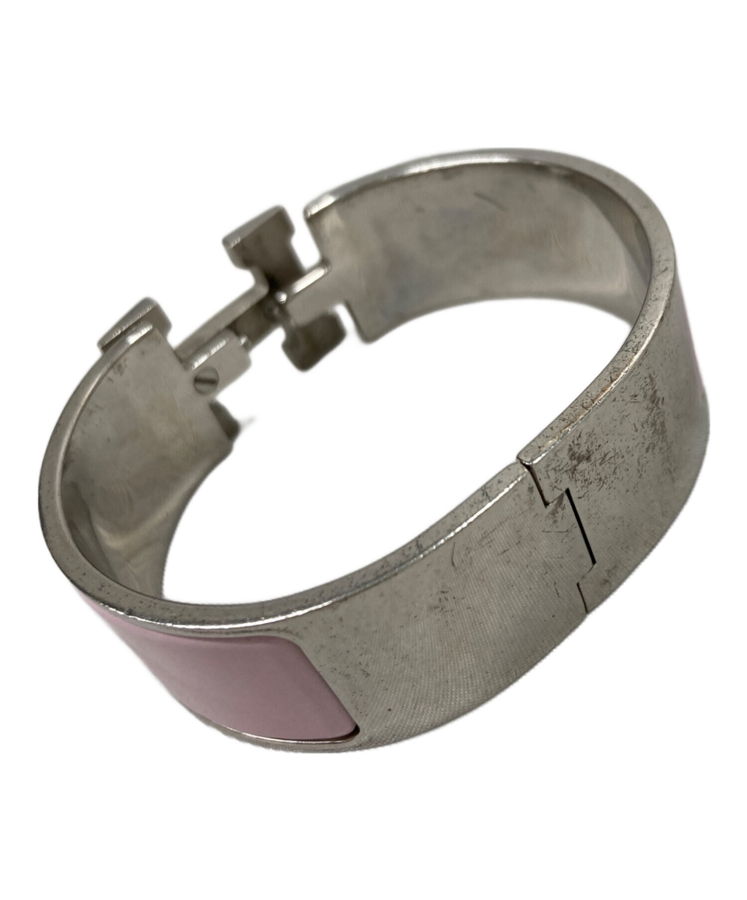 42243-180 中古 エルメス クリッククラック Hロゴ ブラック×シルバー