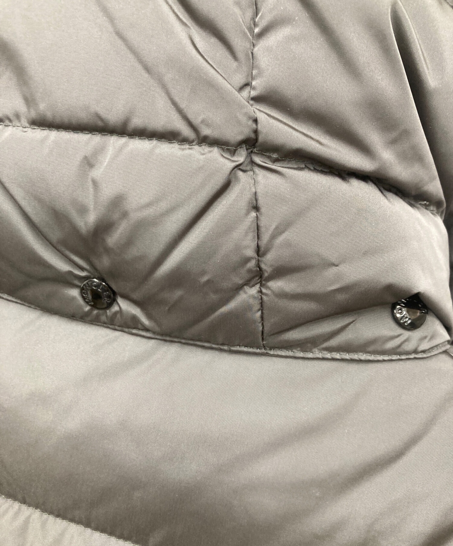 中古・古着通販】MONCLER (モンクレール) ダウンコート グレー サイズ