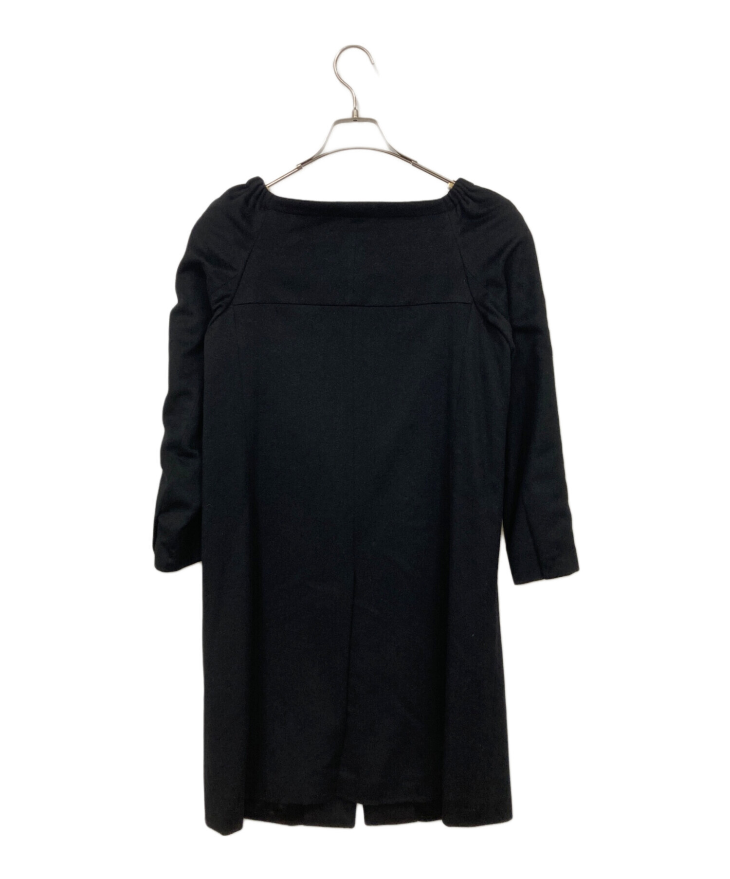 中古・古着通販】PRADA (プラダ) コート ブラック サイズ:40｜ブランド