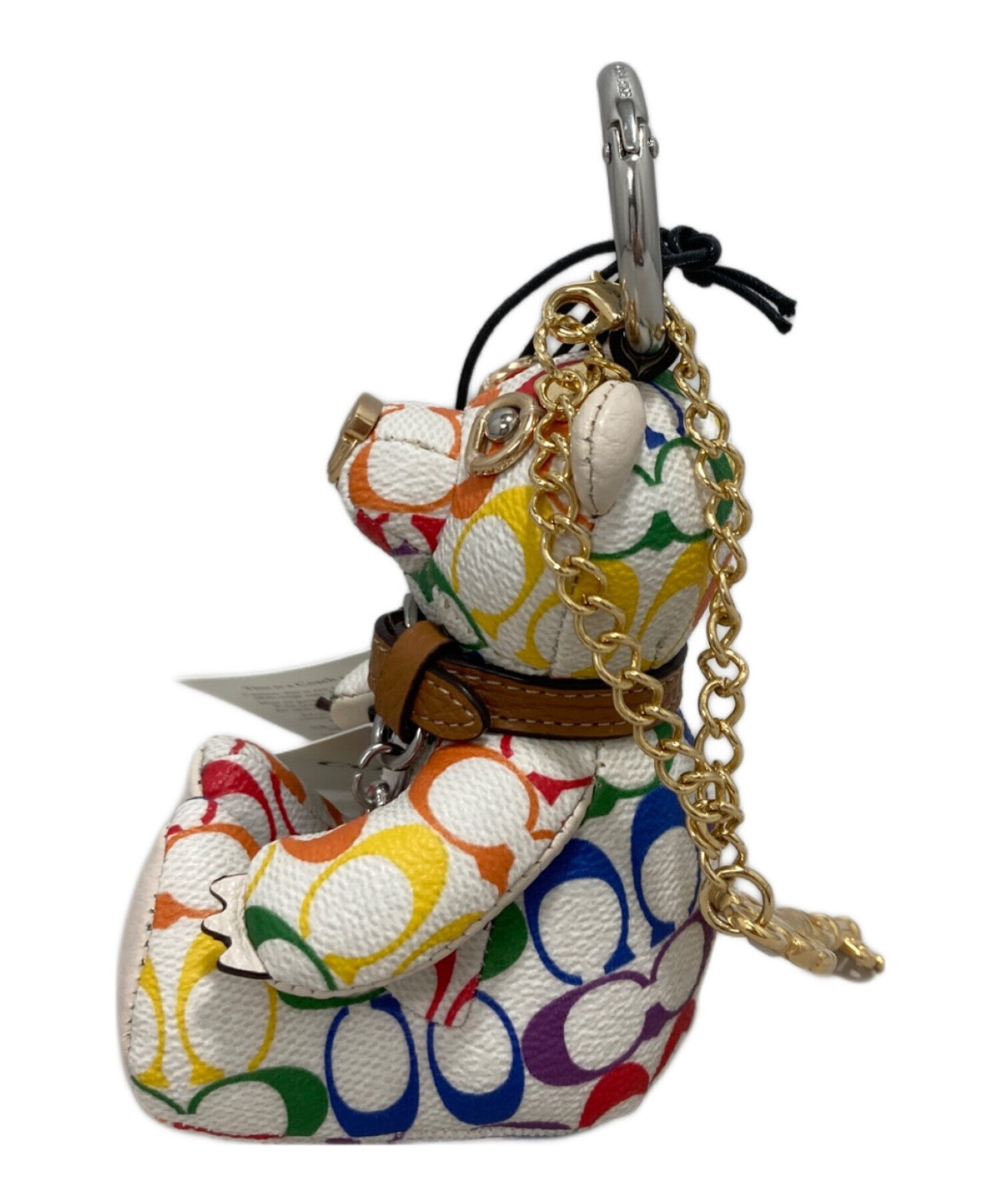 中古・古着通販】COACH (コーチ) チャーム ホワイト 未使用品