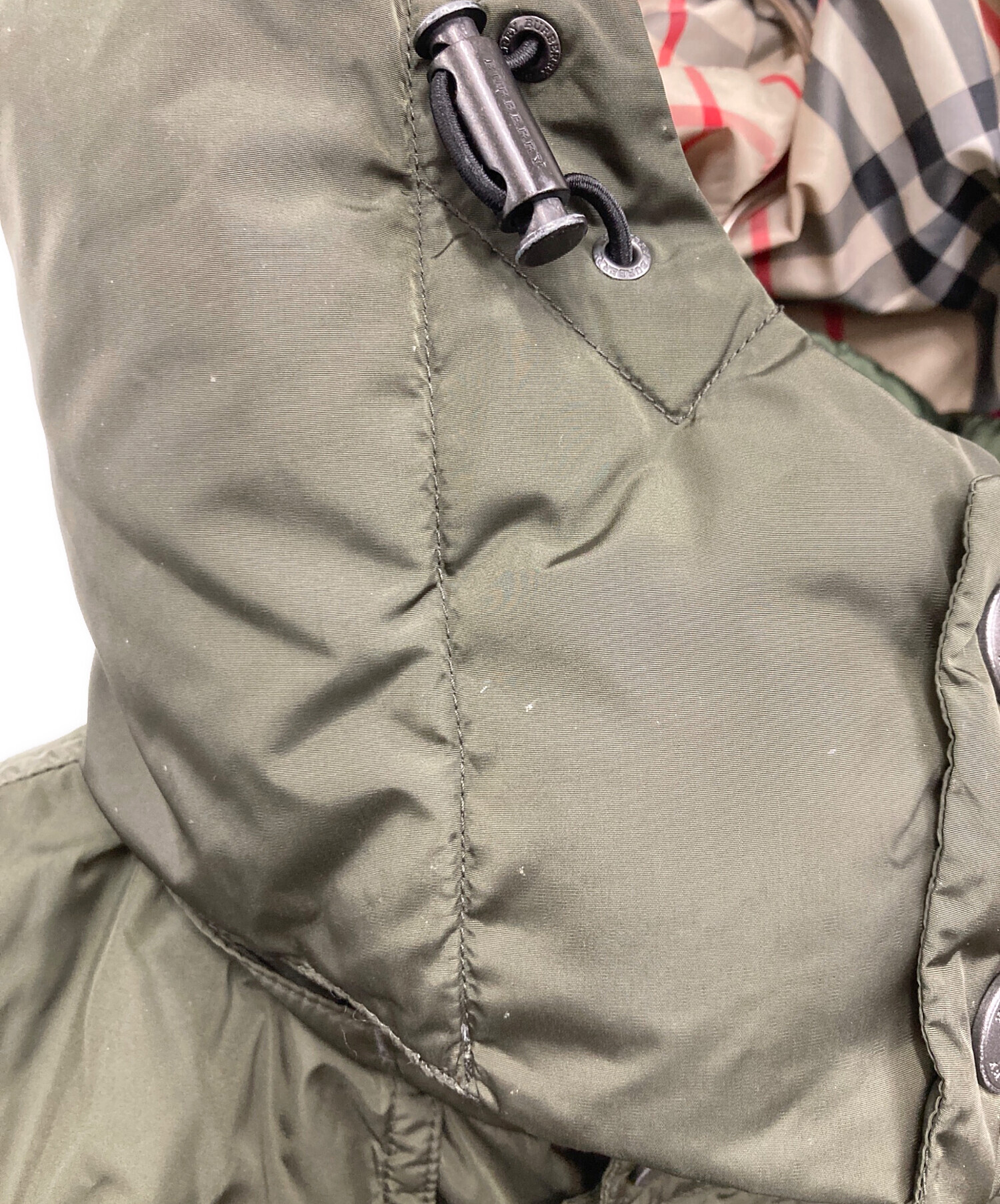 中古・古着通販】BURBERRY (バーバリー) ダウンジャケット グリーン 