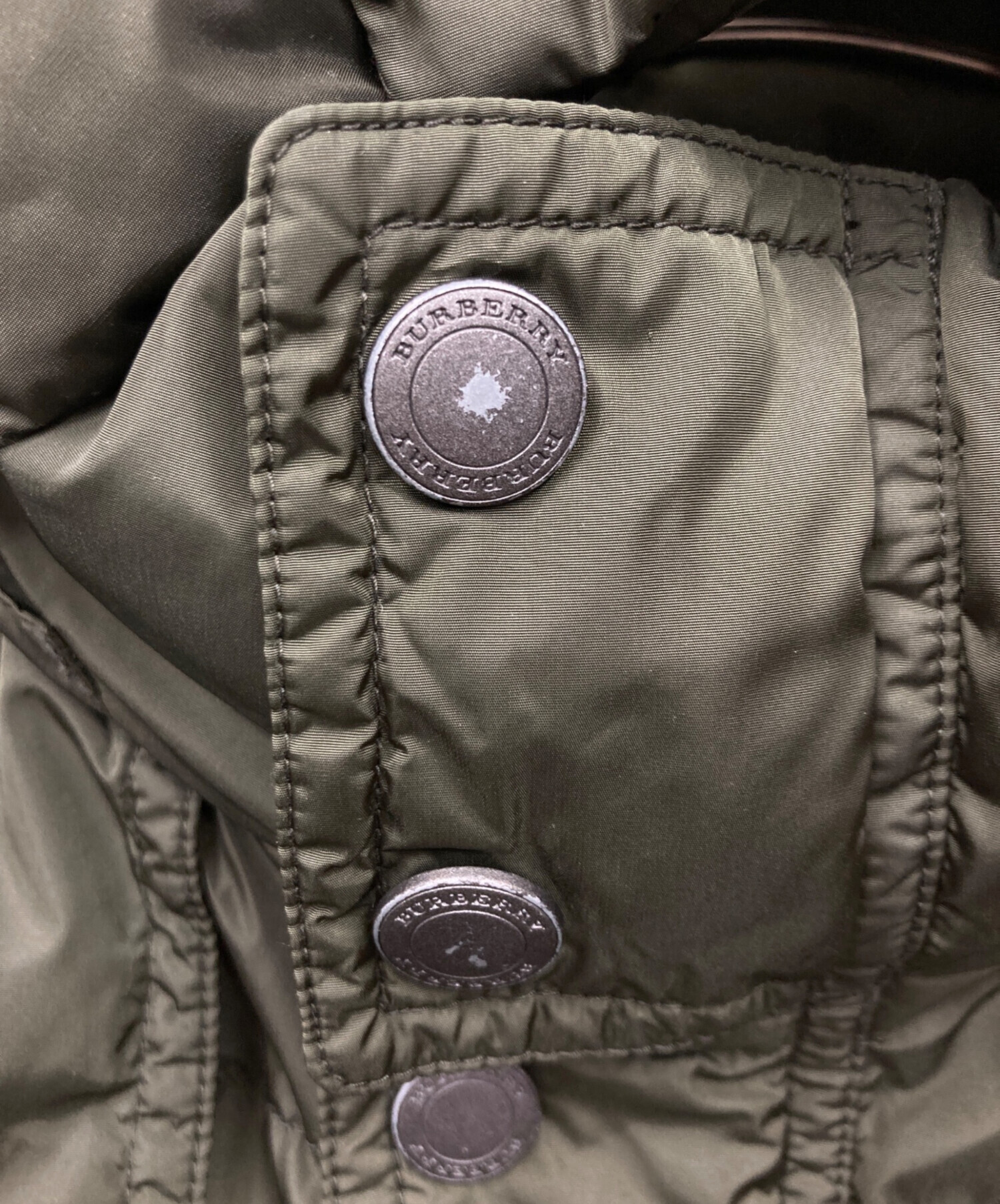 中古・古着通販】BURBERRY (バーバリー) ダウンジャケット グリーン