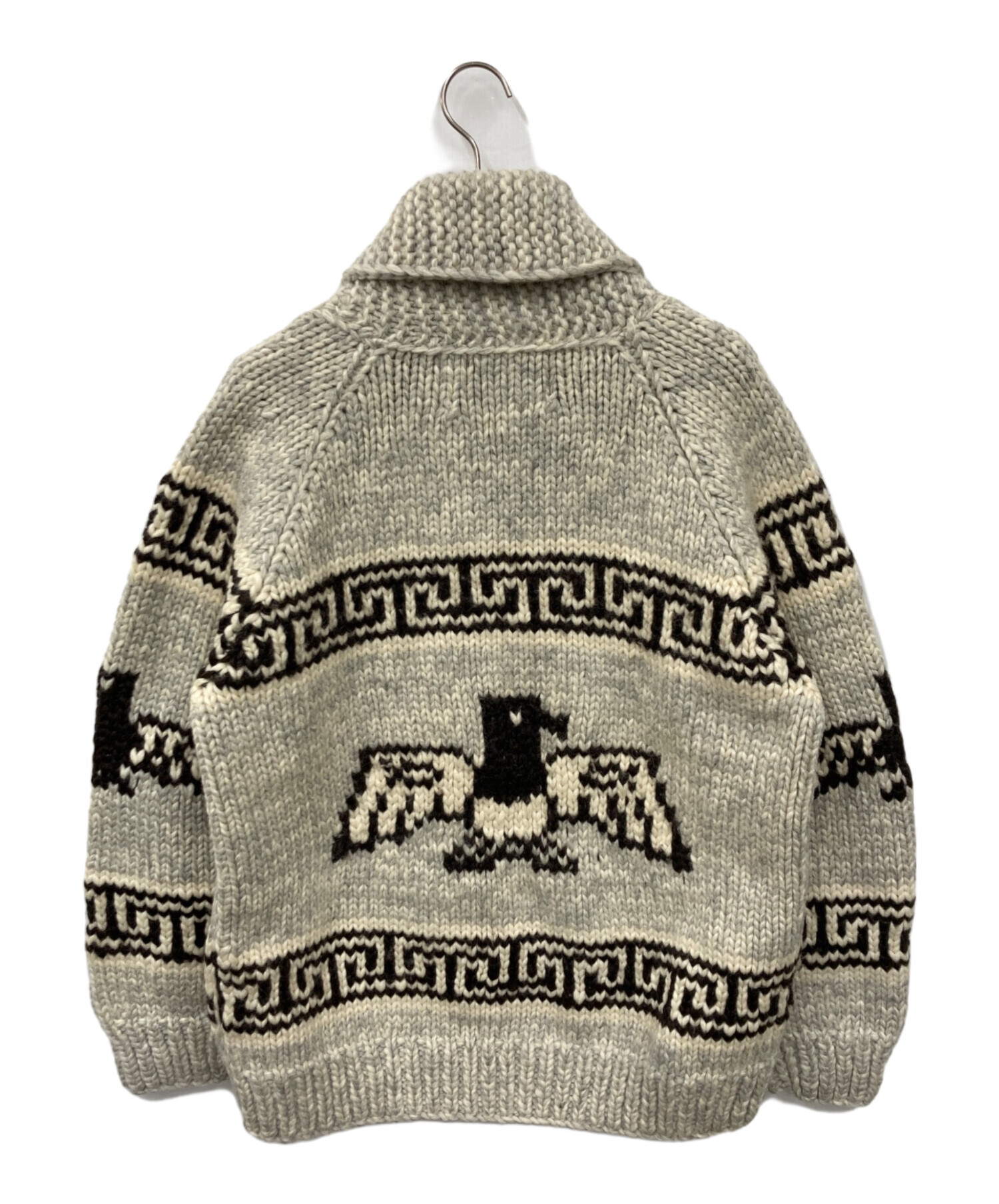 中古・古着通販】KANATA (カナタ) カウチンニットカーディガン グレー