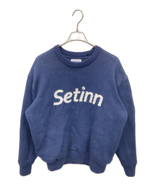 中古・古着通販】setinn (セットイン) Jacquard Knit ネイビー サイズ