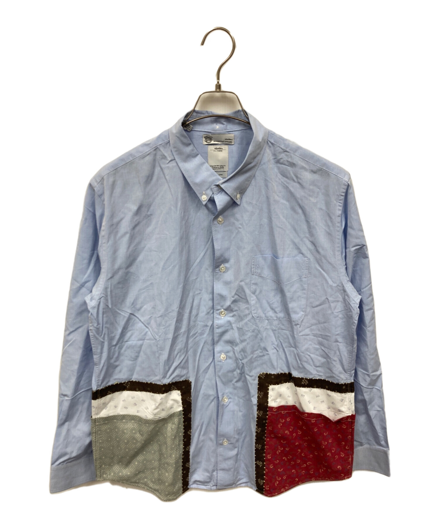 中古・古着通販】VISVIM (ビズビム) パッチワークボタンダウンシャツ