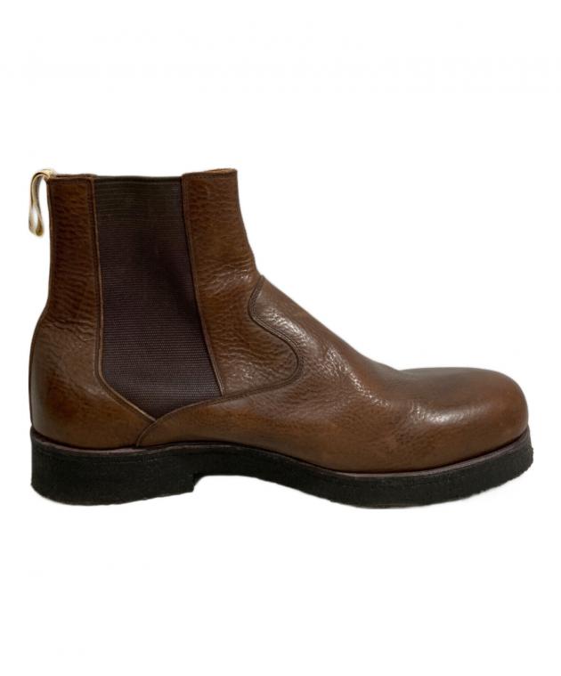 未使用　美品　COACH　コーチ　レザー ブーツ　サイドゴア　ブラウン　26cm 中古・古着通販】foot the coacher (フットザコーチャー) サイドゴア