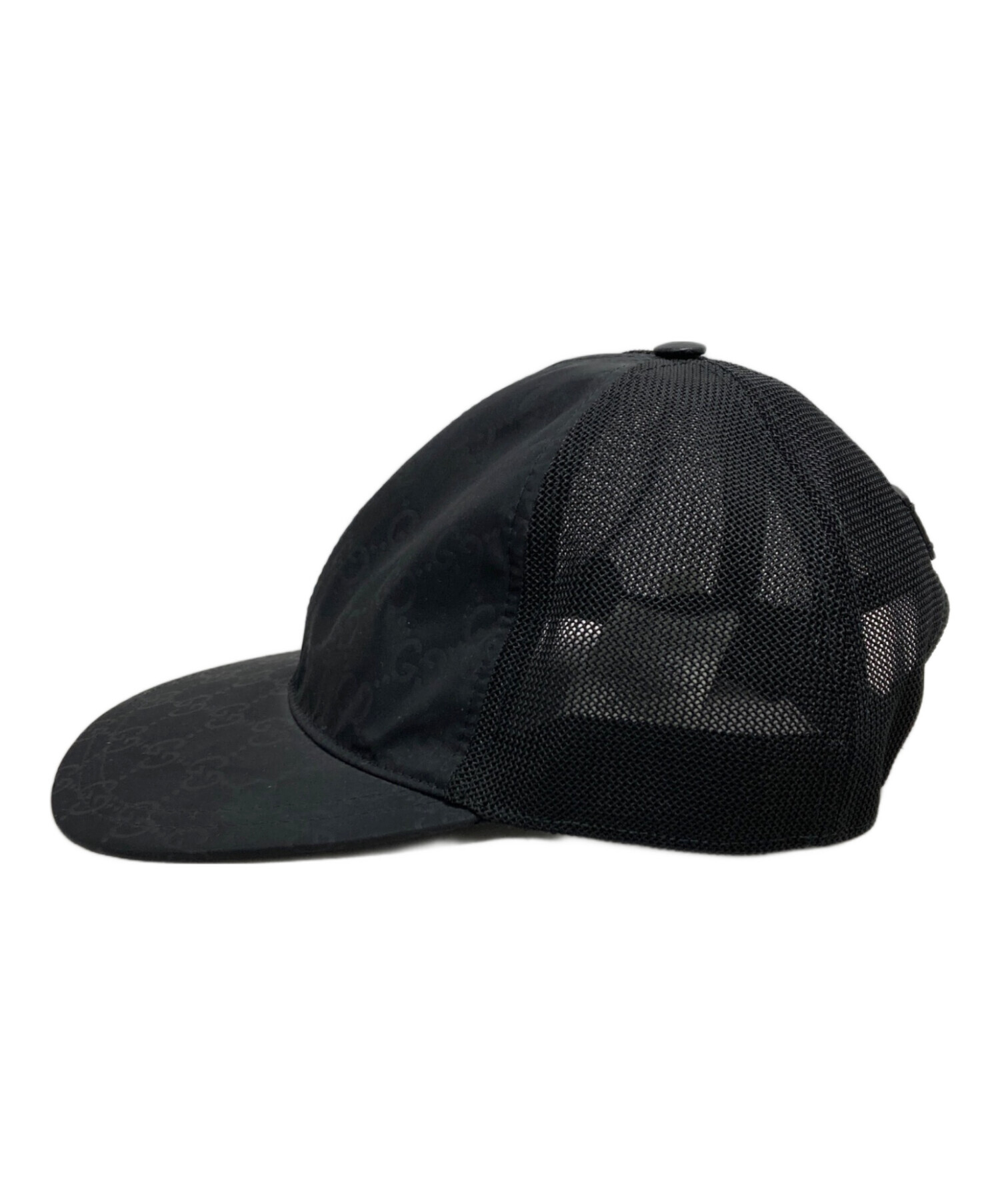 中古・古着通販】GUCCI (グッチ) キャップ ブラック サイズ:M