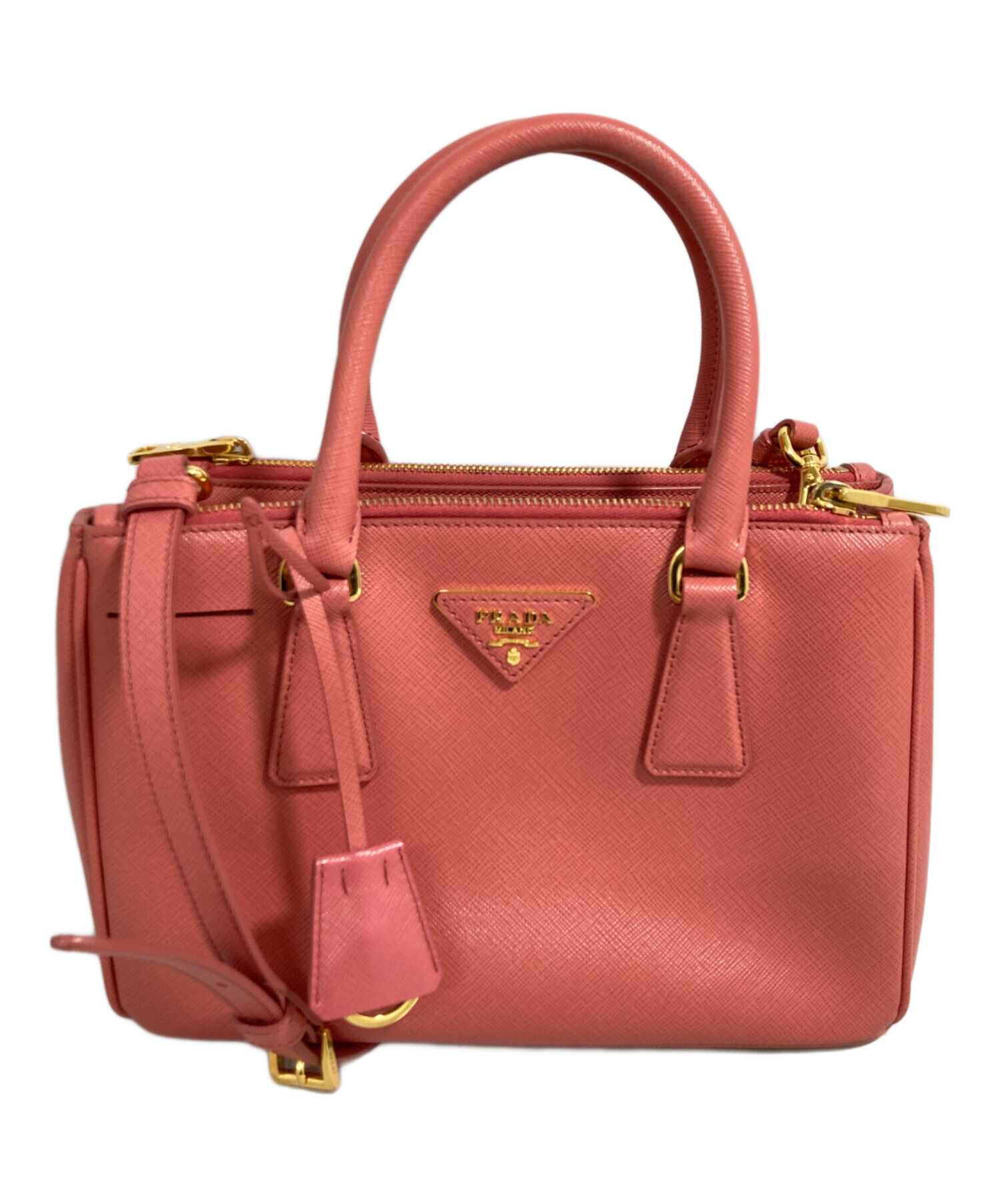 中古・古着通販】PRADA (プラダ) ガレリア2WAYバッグ ピンク｜ブランド 