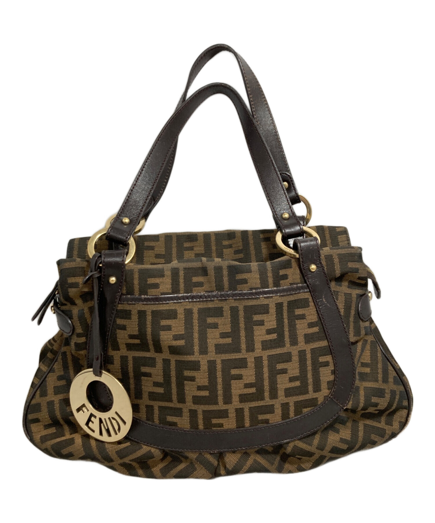 Fendi FFロゴ ハンドバッグ ブラウン FENDI ブラウン ハンドバッグ