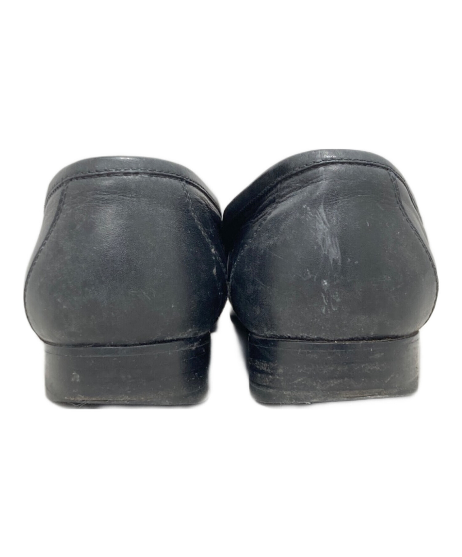 中古・古着通販】HERMES (エルメス) Hロゴ ローファー ブラック サイズ