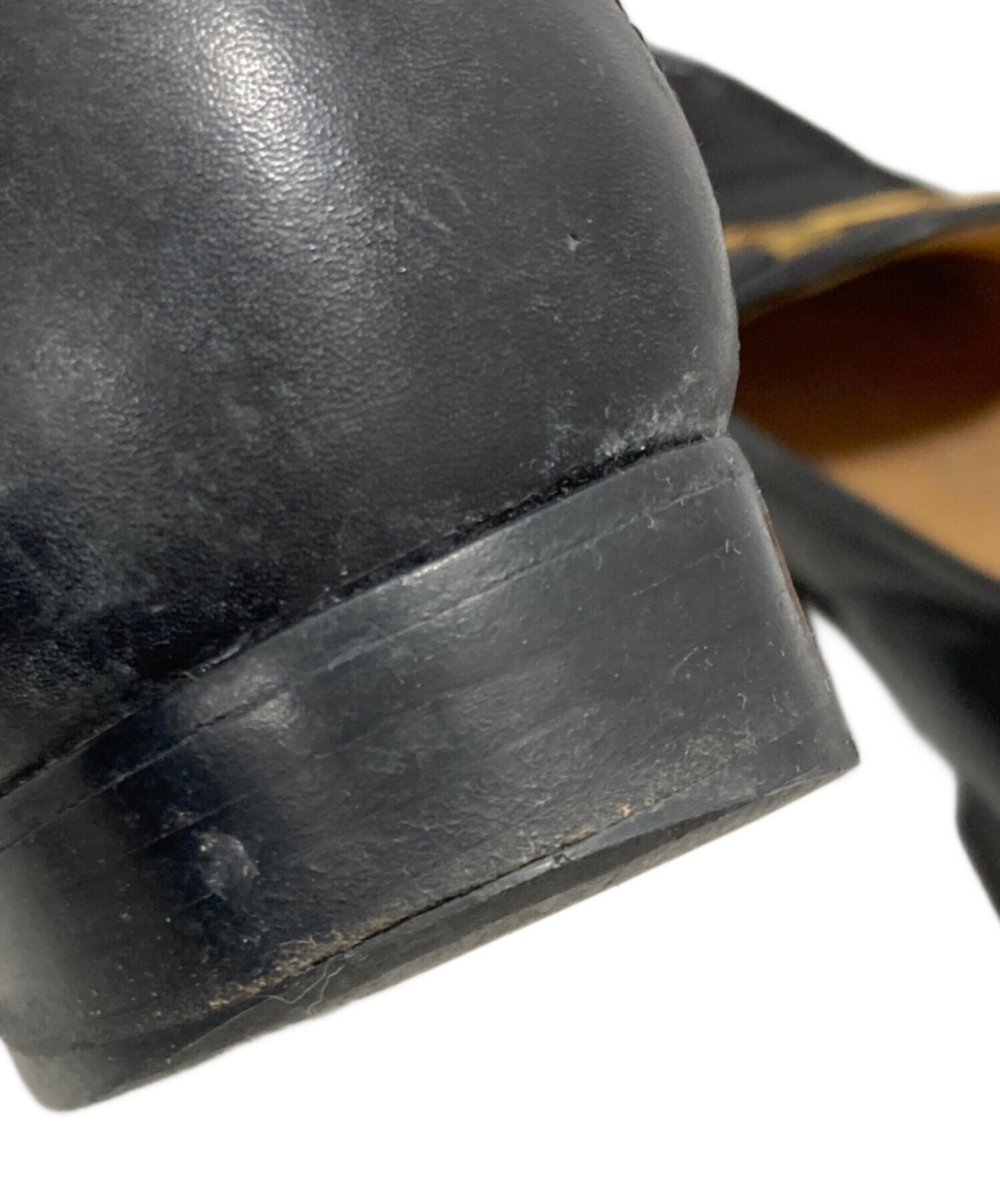 中古・古着通販】HERMES (エルメス) Hロゴ ローファー ブラック サイズ