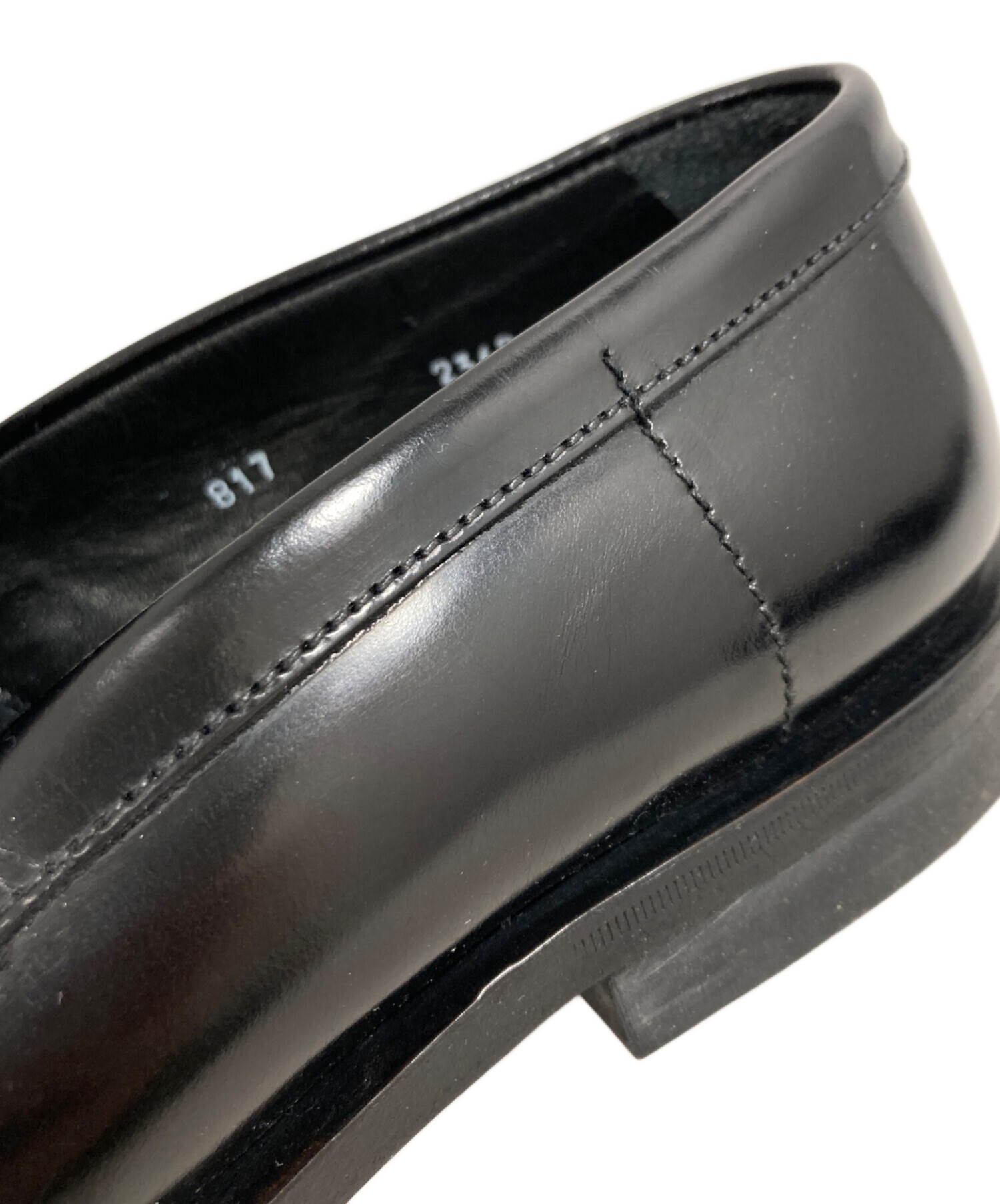 中古・古着通販】PRADA (プラダ) ローファー ブラック サイズ:6 1/2